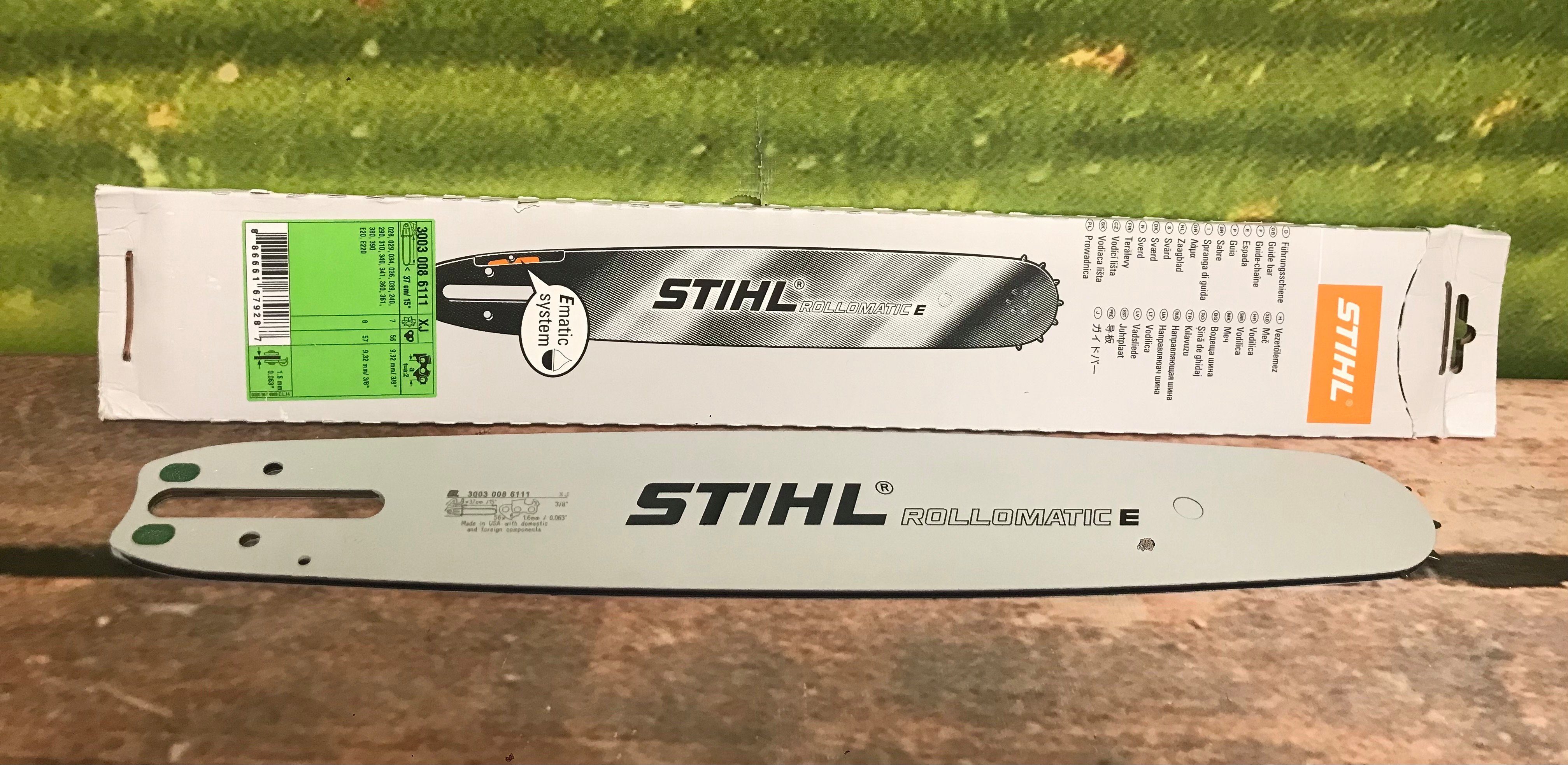 STIHL Führungsschiene STIHL Führungsschiene Rollomatic E 37cm/15", 3/8"- 1,6mm 30030086111, 1,6 mm, (STIHL Führungsschiene Rollomatic E 37cm/15", 3/8"- 1,6mm 30030086111, 1-St., STIHL Führungsschiene Rollomatic E 37cm/15", 3/8"- 1,6mm 30030086111)