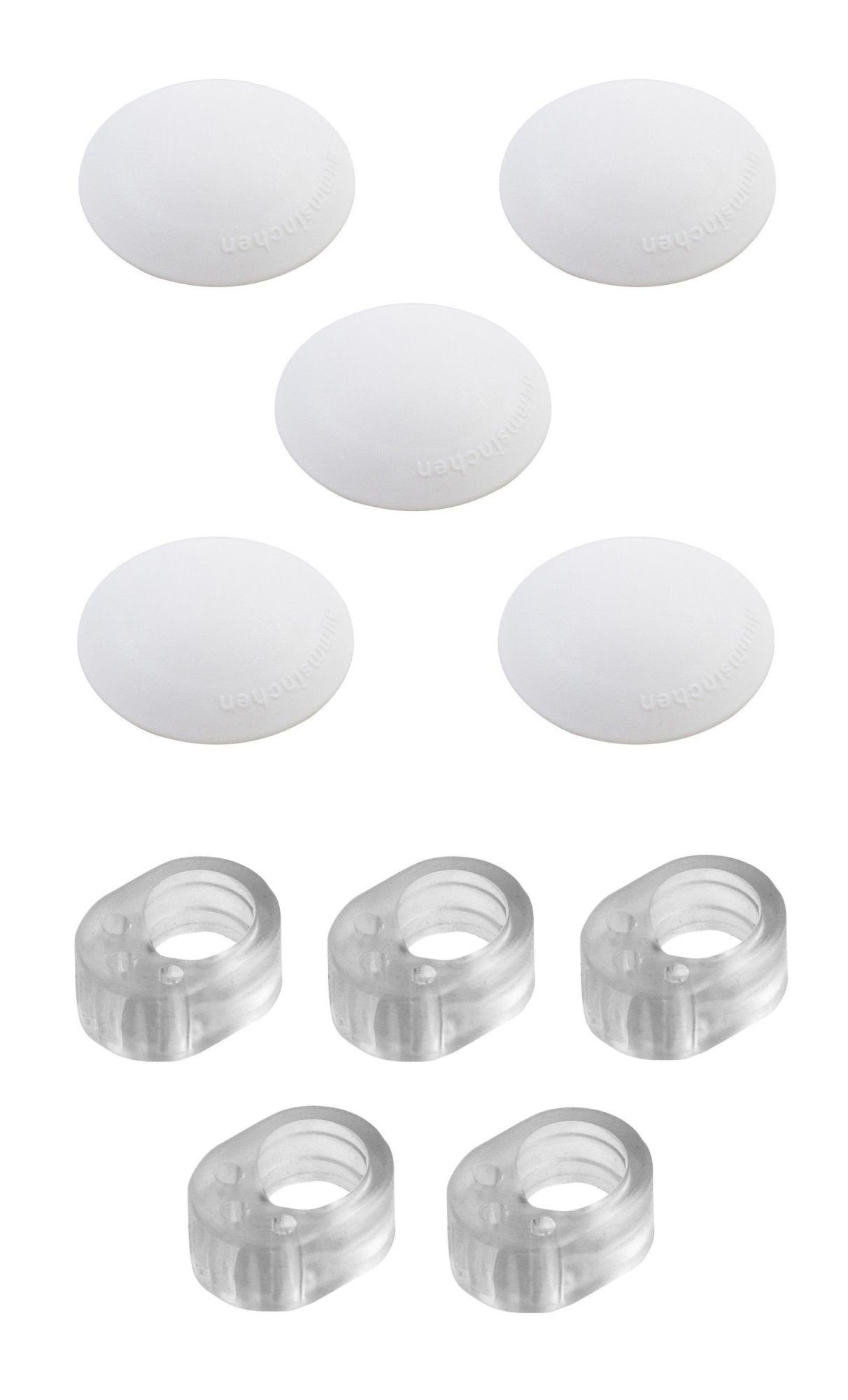 Danto Wandtürstopper (Set, 10 St), 5 Türklinkenpuffer und 5 Türkantenpuffer