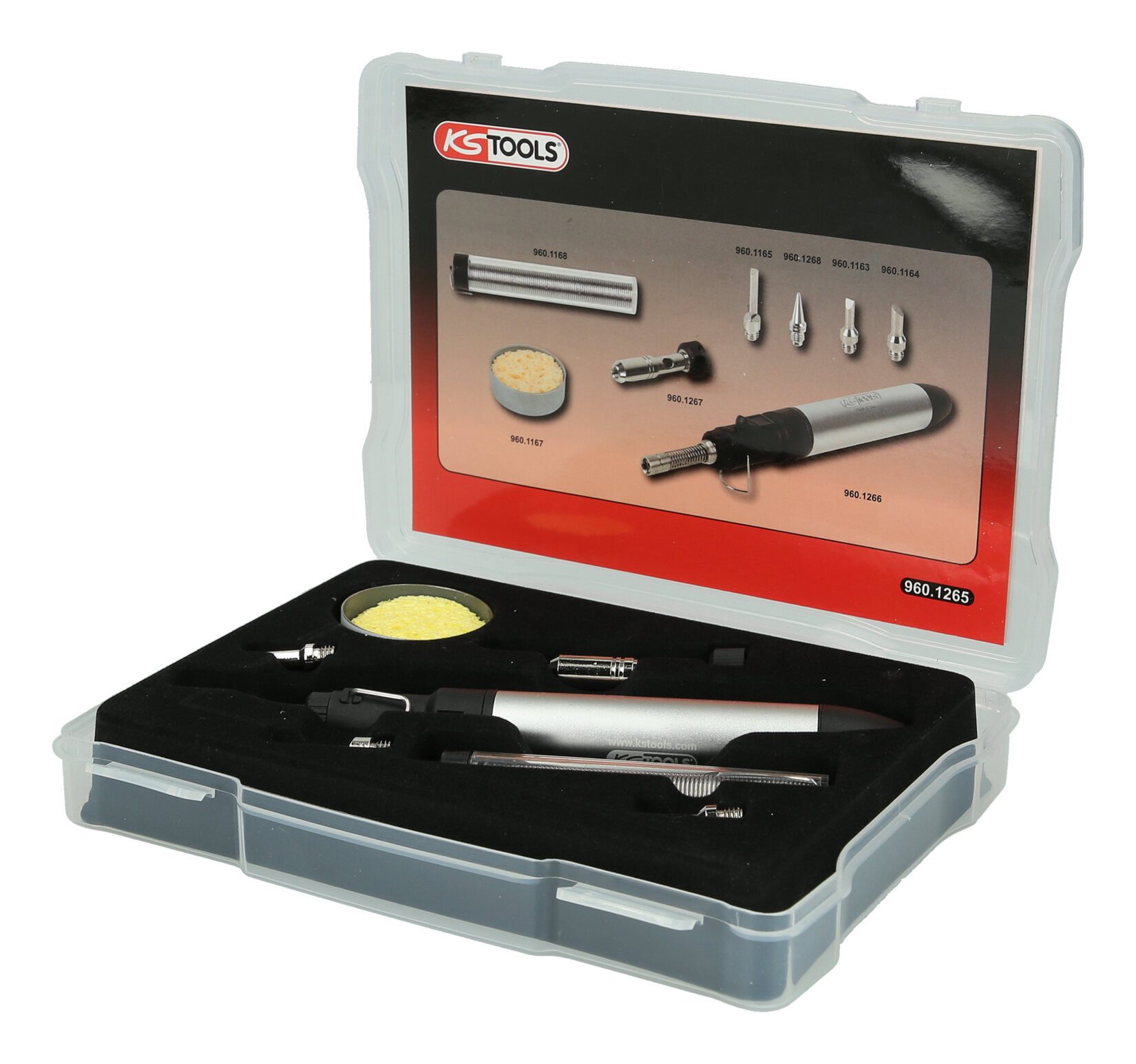KS Tools Lötlampe, 8-tlg., Mikro-Löt-Satz, 8-teilig