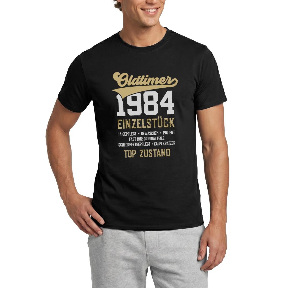 T-Shirt 40. Geburtstag 1984 Geburtstag Geschenk Oldtimer Geschenkidee Männer T