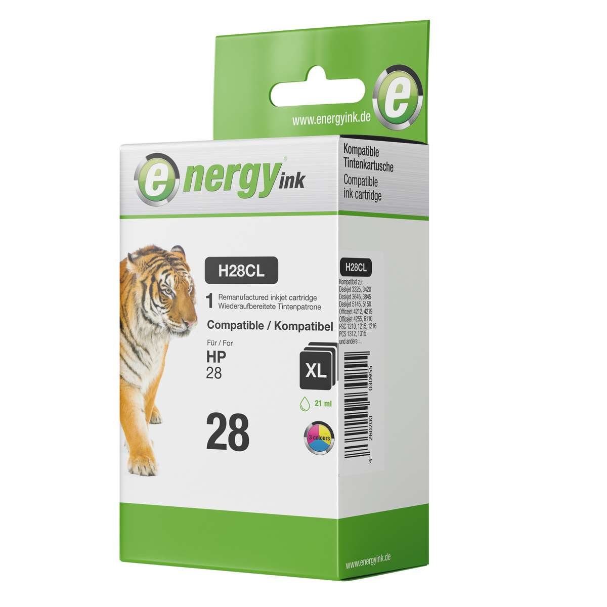 Energy-ink Tintenpatrone H28CL XL ersetzt HP C8728A color Nr. HP 28 Tintenpatrone (kompatibel, mehrfarbig)