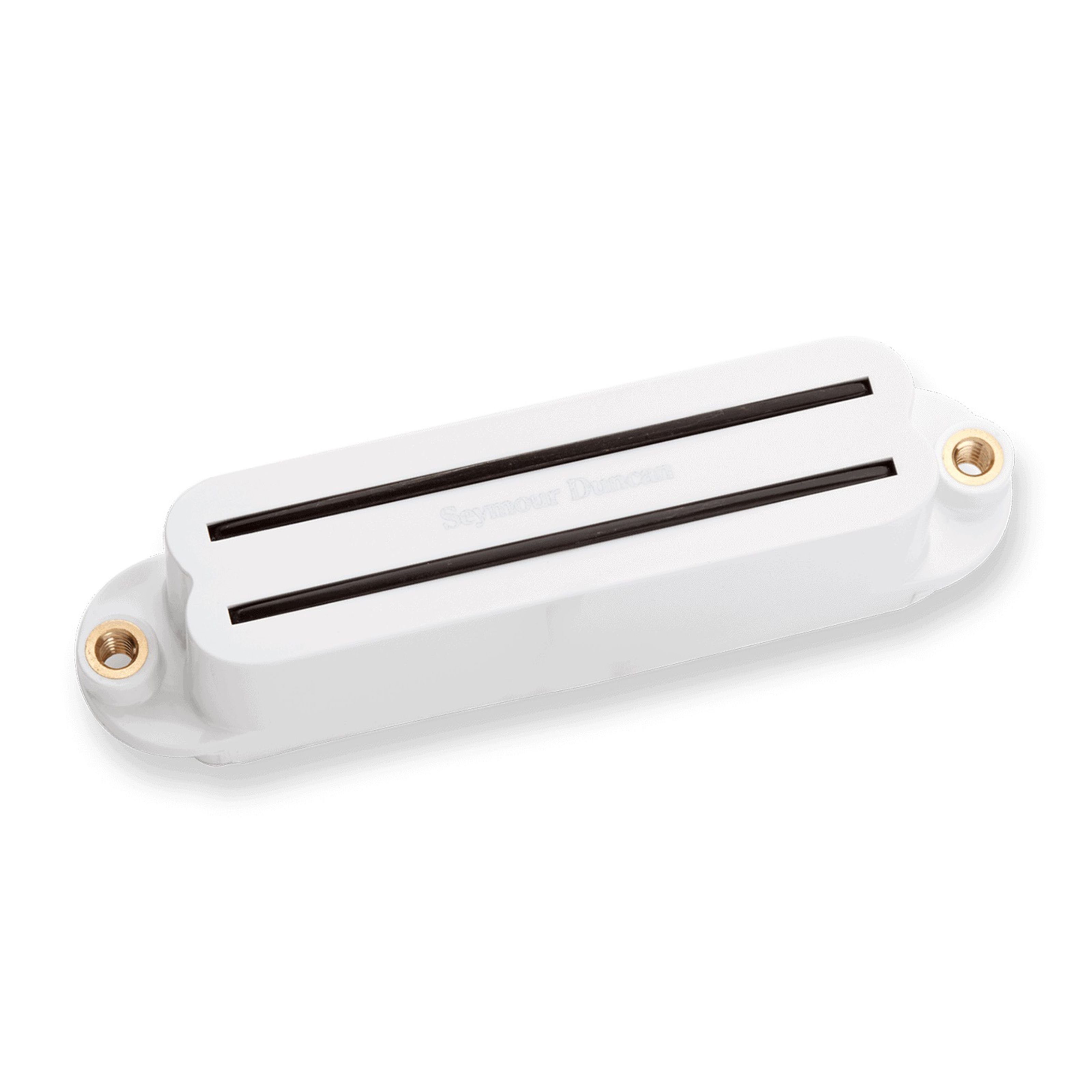 Seymour Duncan Tonabnehmer, (Hot Rails Strat Bridge White, E-Gitarre Tonabnehmer, Humbucker im Single-Coil-Format), SHR-1b Hot Rails Strat Bridge White - Humbucker Tonabnehmer für