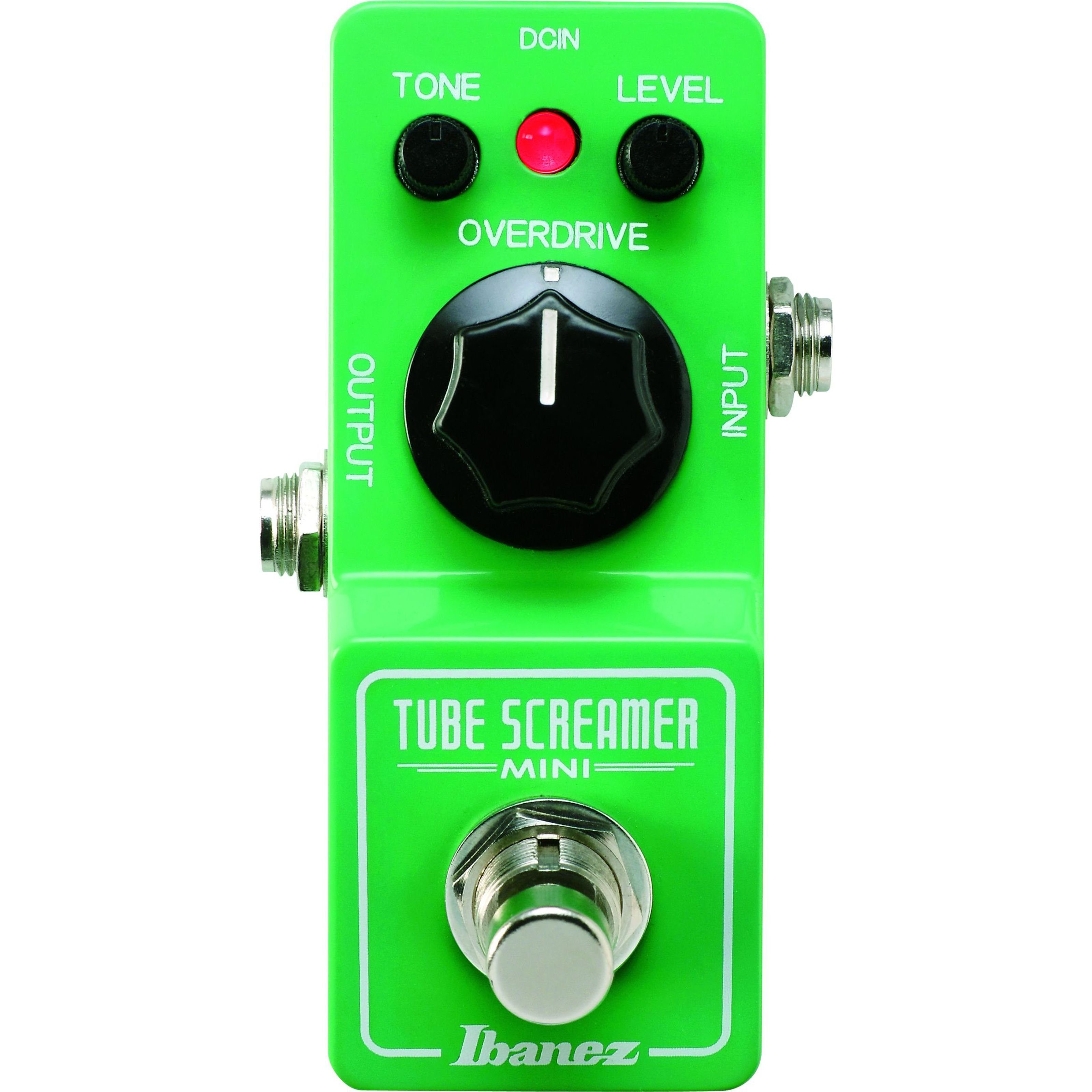 Ibanez Musikinstrumentenpedal, (Effekte, Verzerrer), TS Tube Screamer Mini - Verzerrer für Gitarren