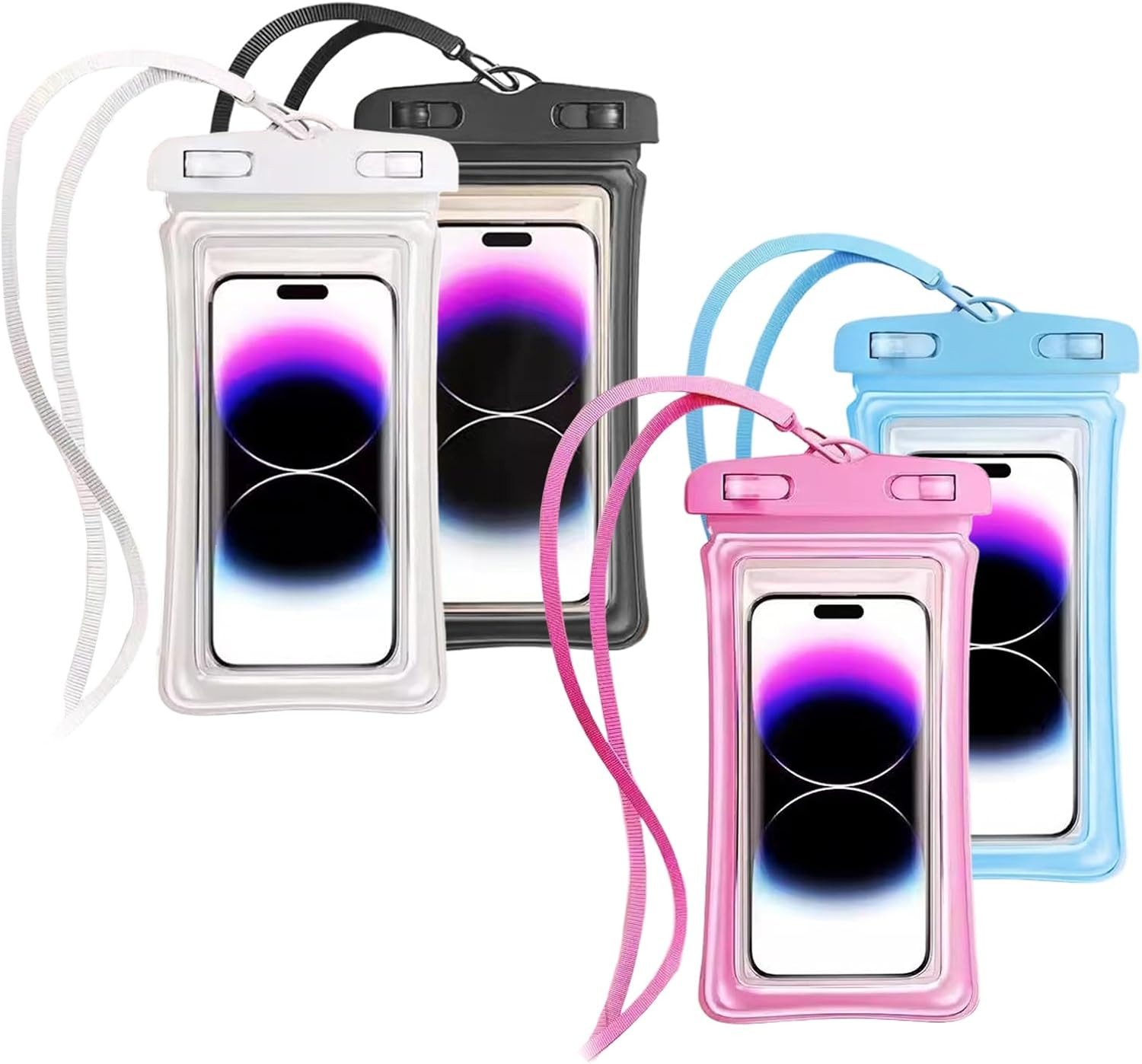 FOUORTUNATE-BEE Smartphone-Mappe Wasserdichte Handyhülle Touchscreen Handy Tasche Unterwasser, Handy Wasserschutz Beutel Strand Schwimmen Tauchen Sommer Urlaub