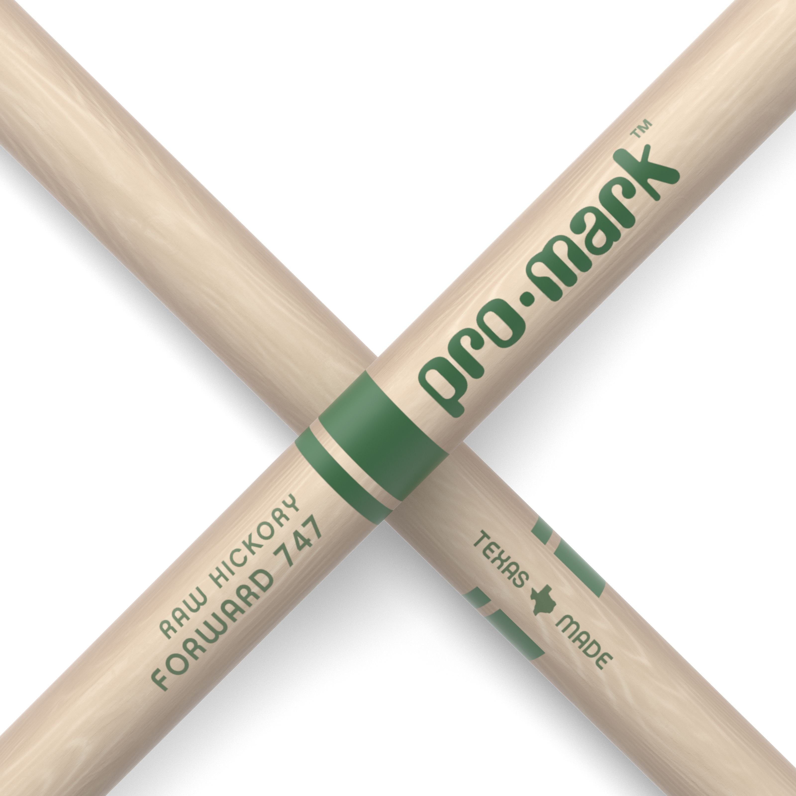 TXR747W - WoodTip Promark Natural Hickory, Paar Rock Drumstic Sticks, American Sticks Spielzeug-Musikinstrument,