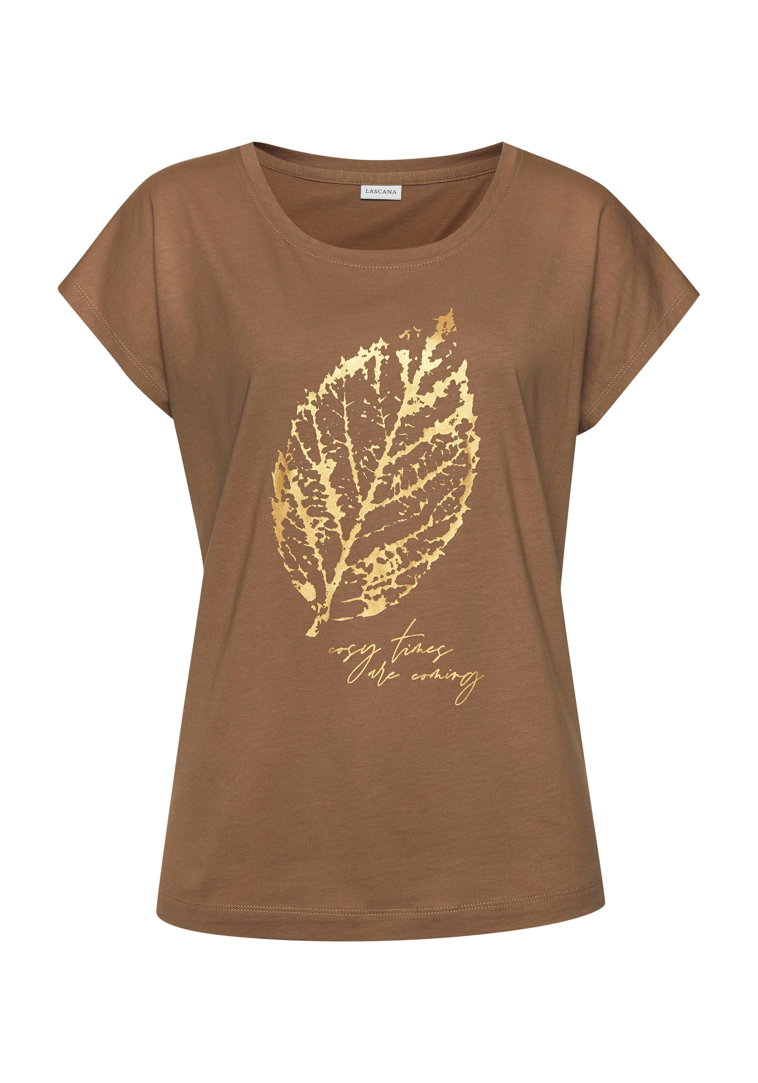 LASCANA Pyjamaoberteil mit Folienprint – Bild 2 von 5