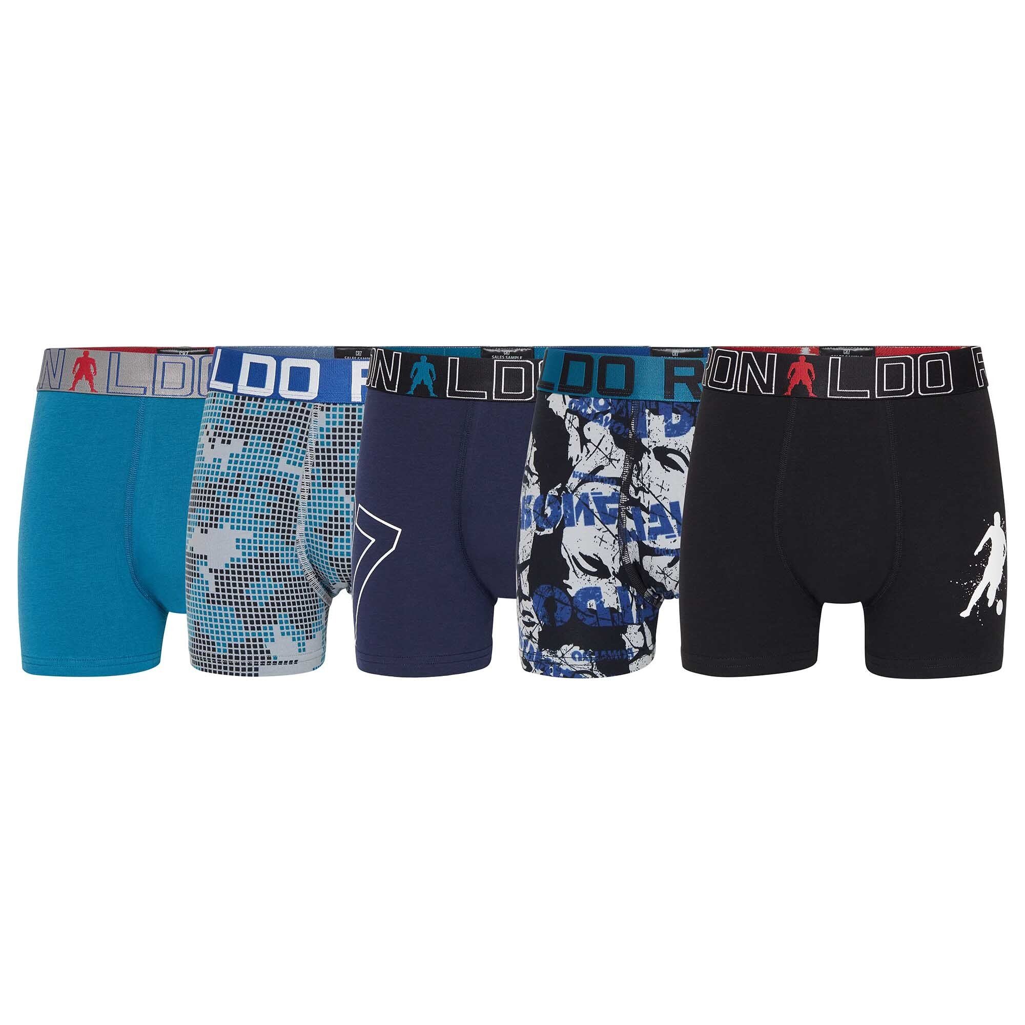 CR7 Boxer Jungen Boxershorts, 5er Pack - Cristiano Ronaldo