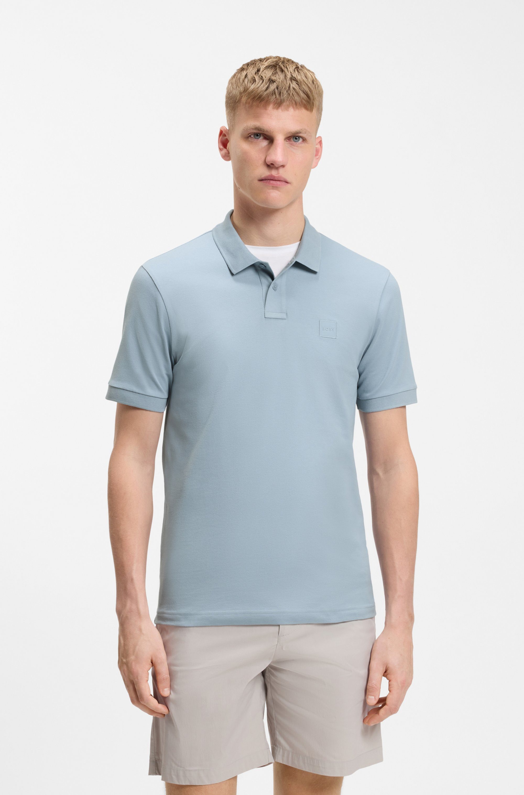 BOSS ORANGE Poloshirt Passenger Regular Fit Classic Stretch Pique Polo, pflegeleicht, Baumwolle mit Elasthan