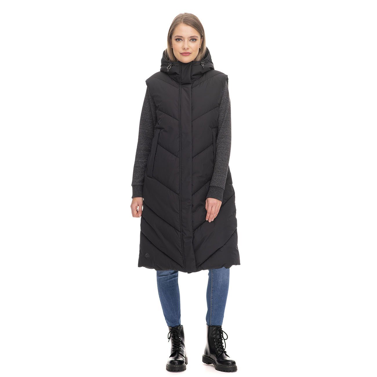 Ragwear Steppweste Ragwear Suminka Vest Damen Black S