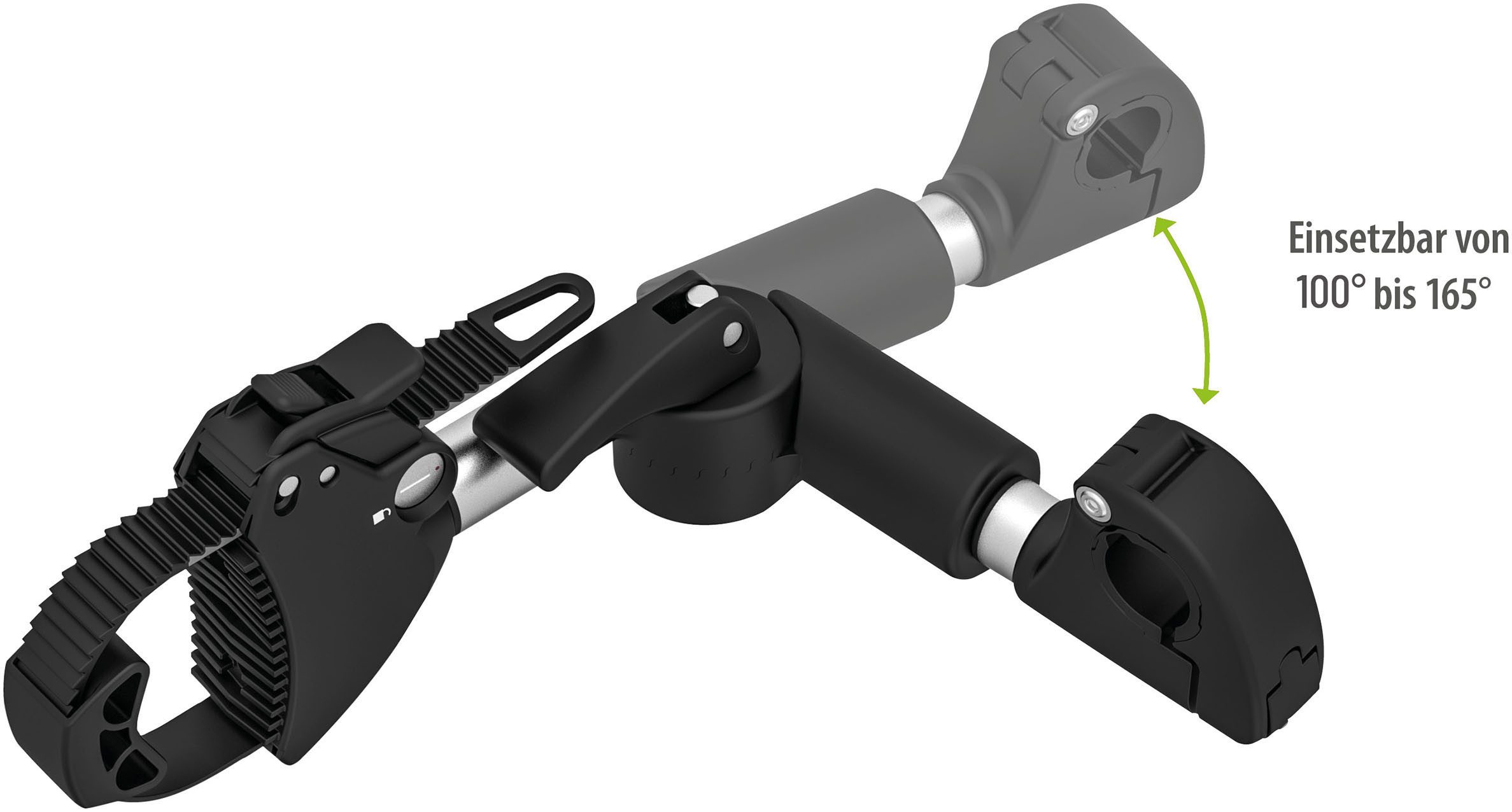 EUFAB Fahrradträger-Rahmenhalter Verstellbarer Strap-Rahmenhalter 27cm, (Packung) – Bild 4 von 5