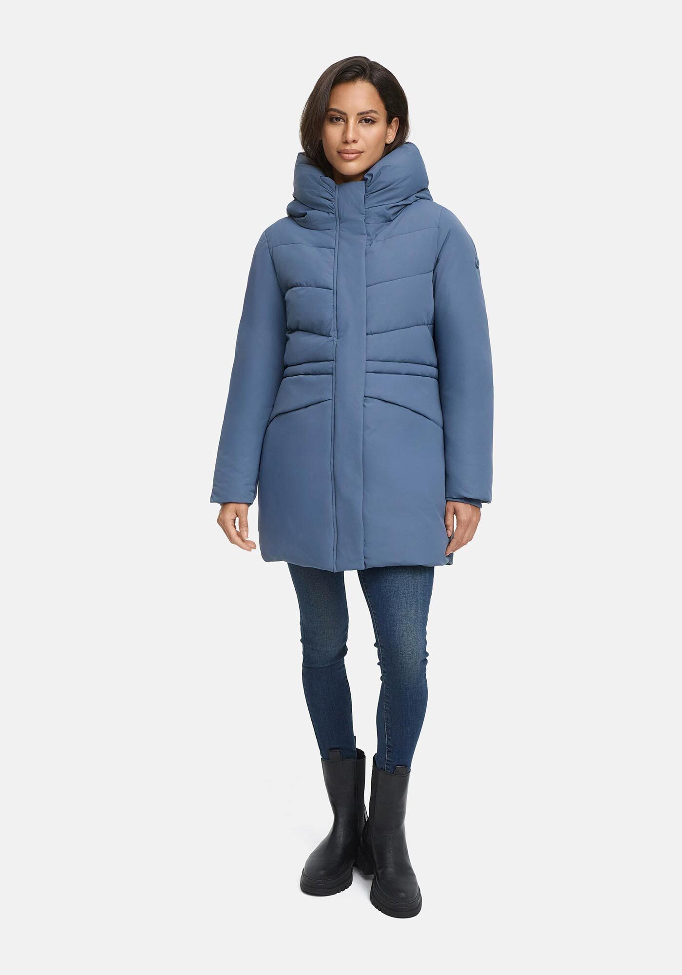 Marikoo Winterjacke Delilah mit kuschelig warmem Teddyfleece und hohem Kragen – Bild 3 von 5