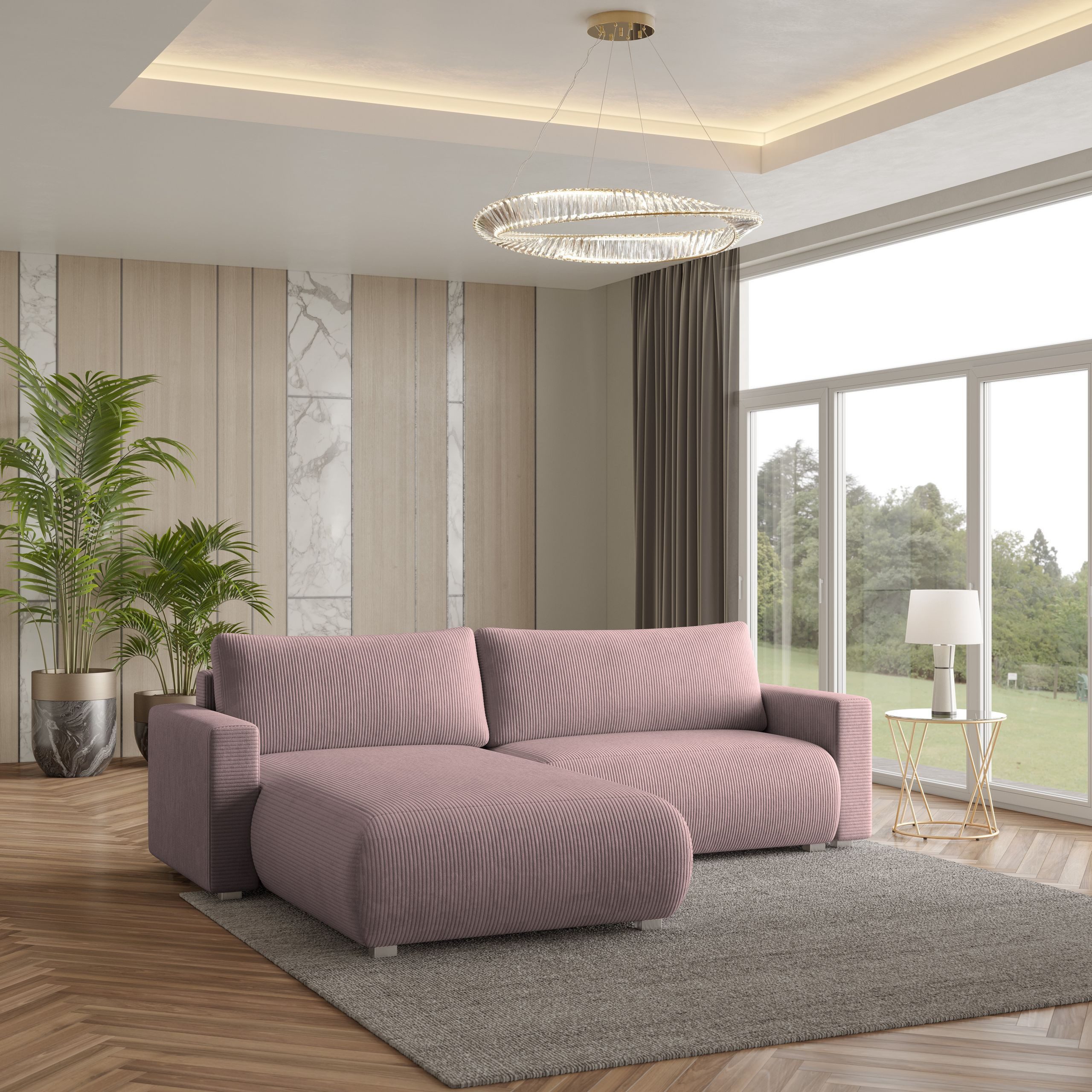 Masseno Ecksofa TURIN mit Schlaffunktion L-Form, günstig online kaufen