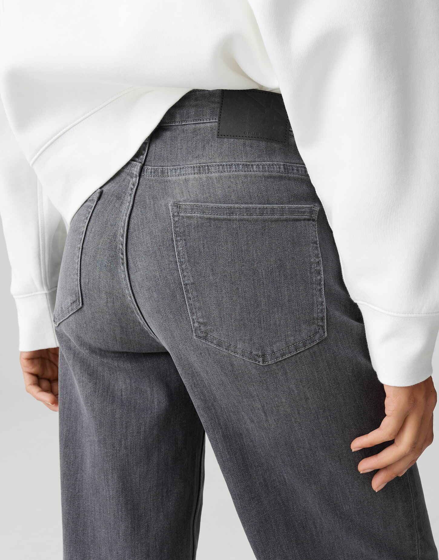 OPUS Palazzohose MINAH aus nachhaltigem BCI Cotton Mix Palazzo Fit, Long, Crinkle-Effekte