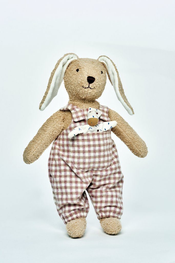 Käthe Kruse Kuscheltier Kuscheltier Hugo Hase zum Kuscheln und Liebhaben, 35 cm mit Püppchen, mit Hose und Püppchen