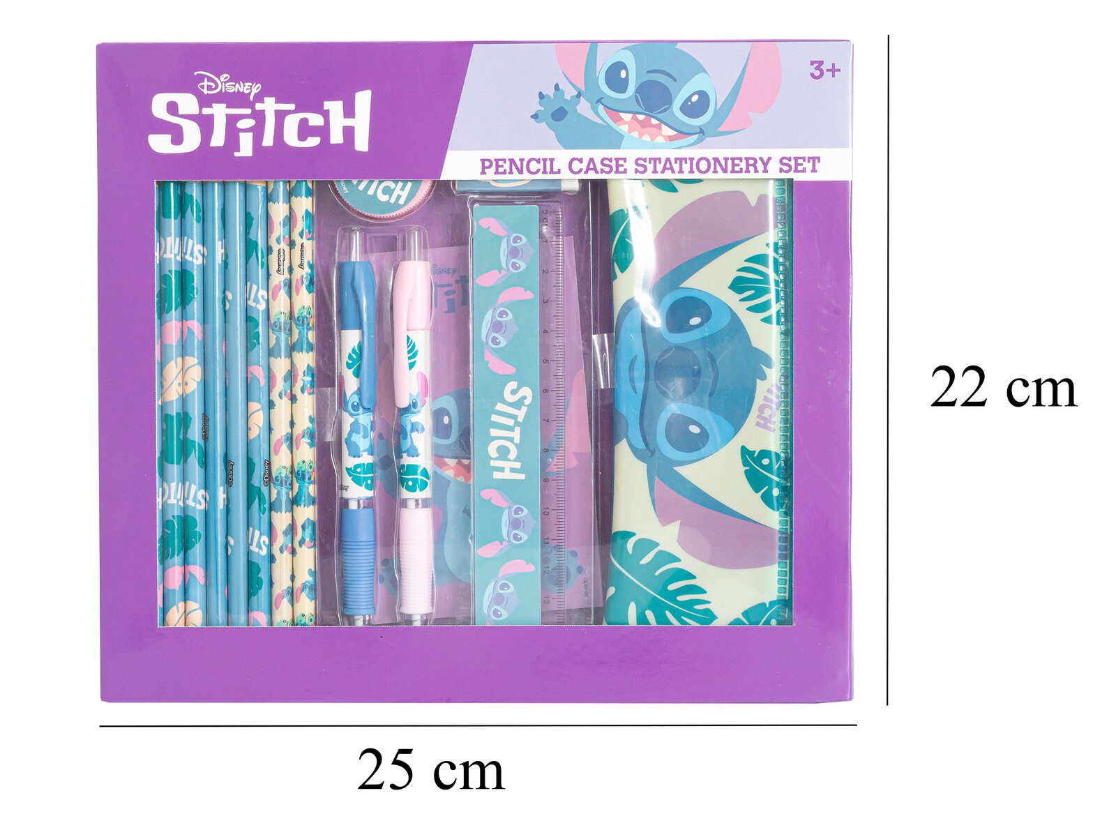 Lilo & Stitch Federmäppchen Schreibwarenset 15-teilig mit Federmäppchen und Zubehör, (15-tlg) – Bild 2 von 5