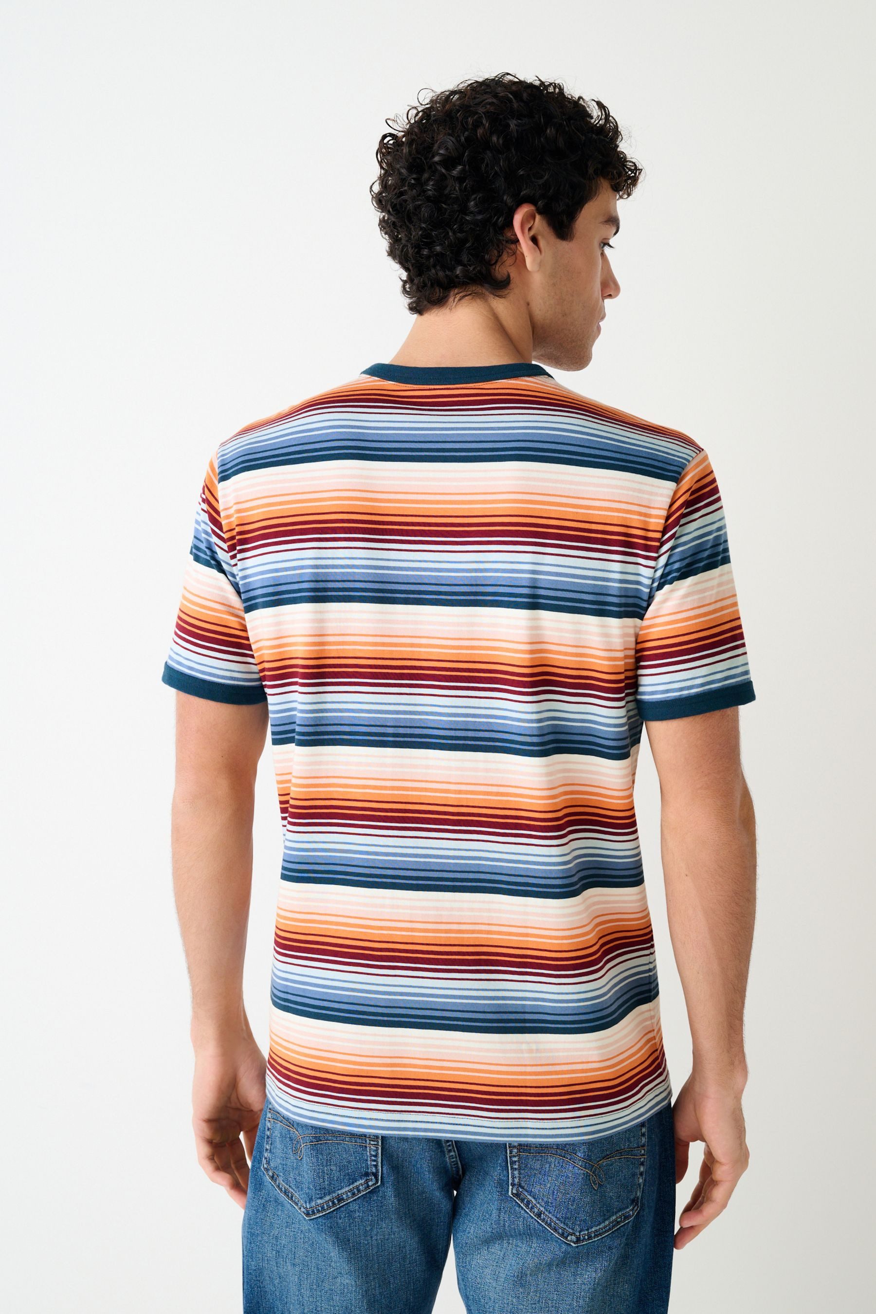 Next T-Shirt Ringer-T-Shirt mit Querstreifen (1-tlg)