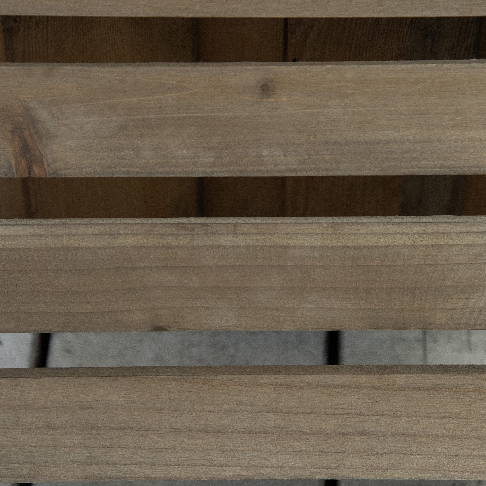 SURFOU Pflanzenroller 2er Set Pflanzenroller aus Holz mit Rollen 30 x 30 cm