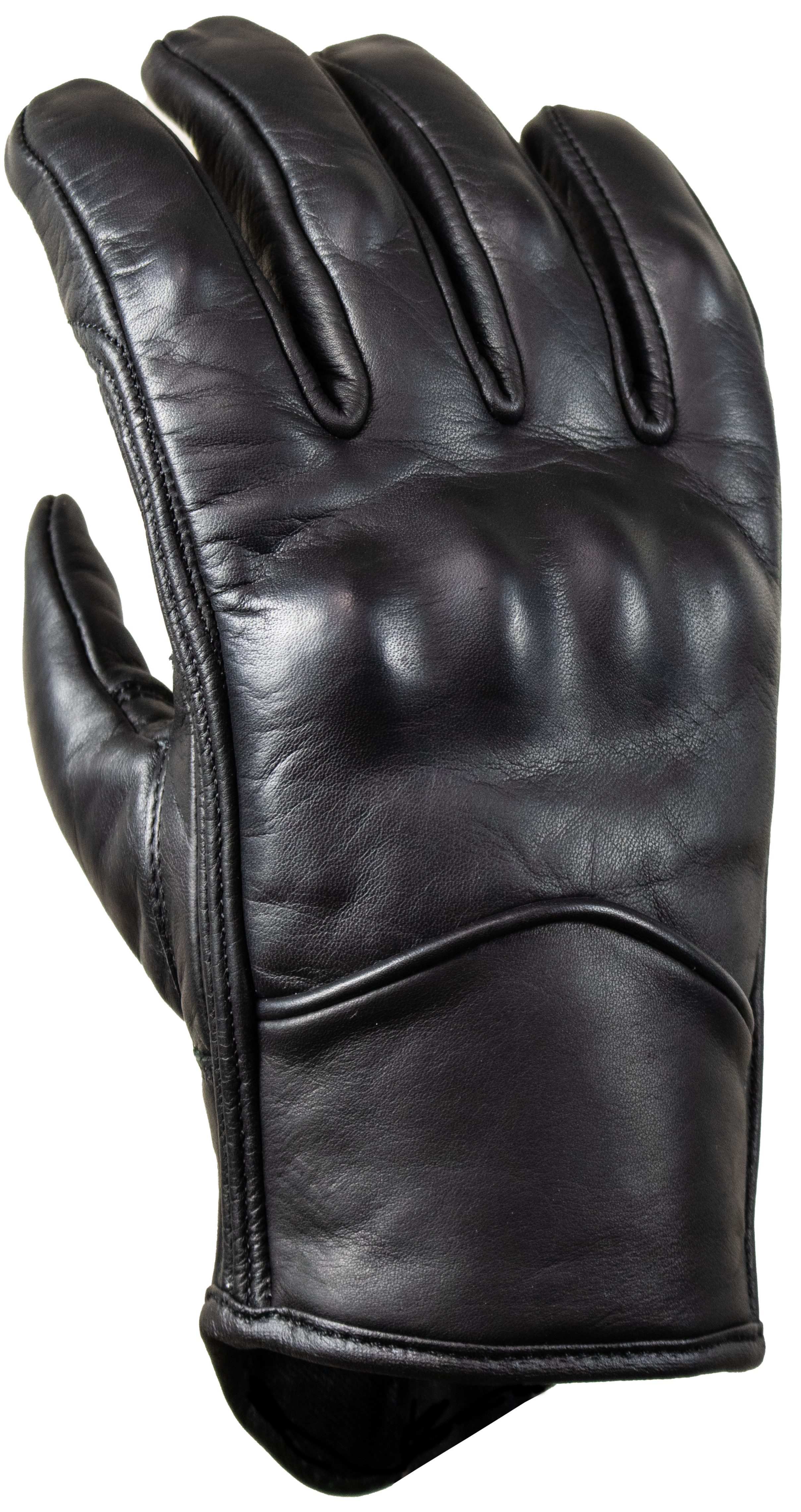 MDM Motorradhandschuhe Herren Motorradhandschuhe Leder Biker Retro Klassisch Stil Weiche Innenpolsterung für angenehmes Tragen auch auf langen Strecken – Bild 5 von 5