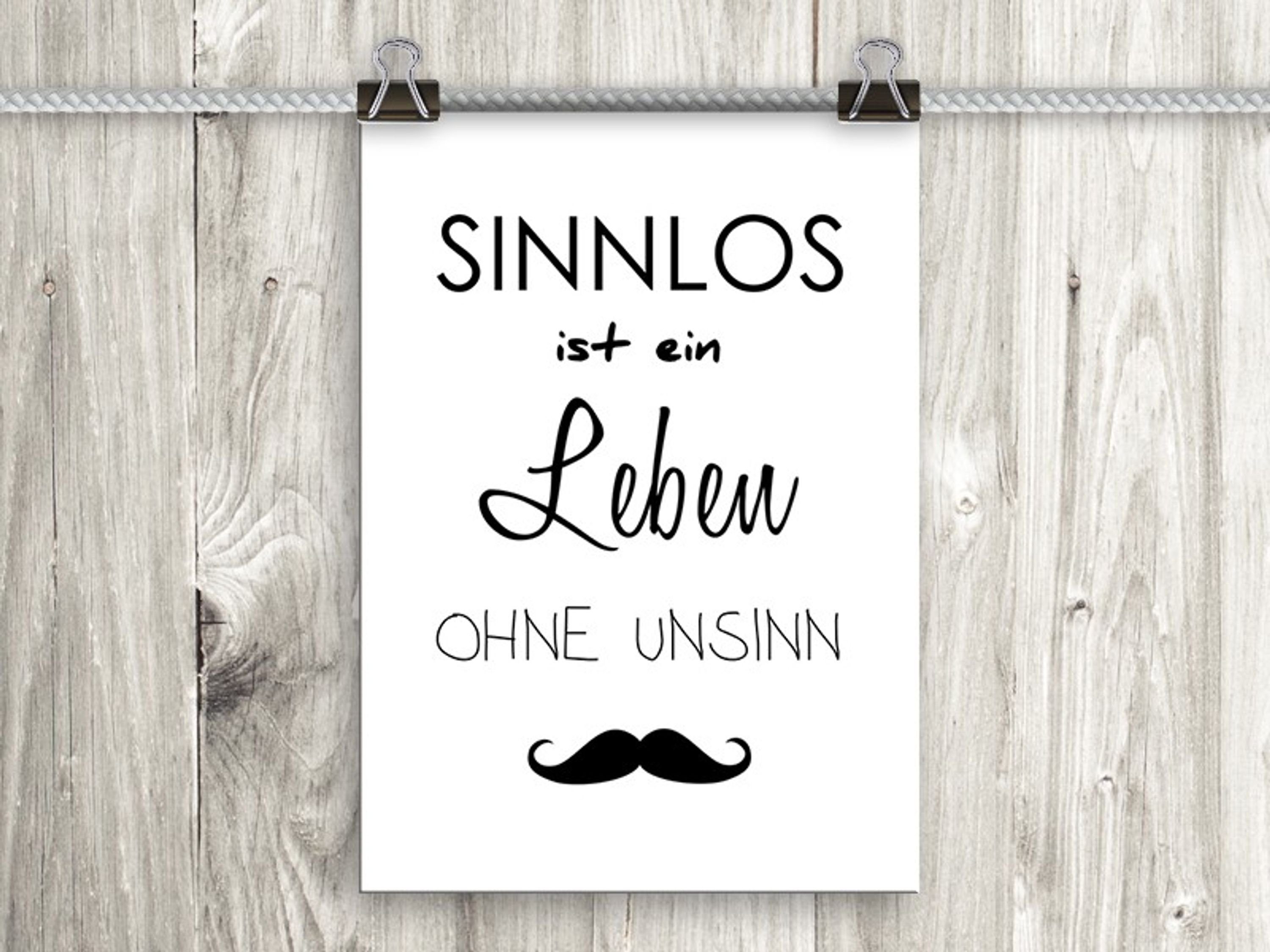artissimo Poster Poster mit Spruch DinA4 Bild Wandbild Sprüche Text Motivat günstig online kaufen