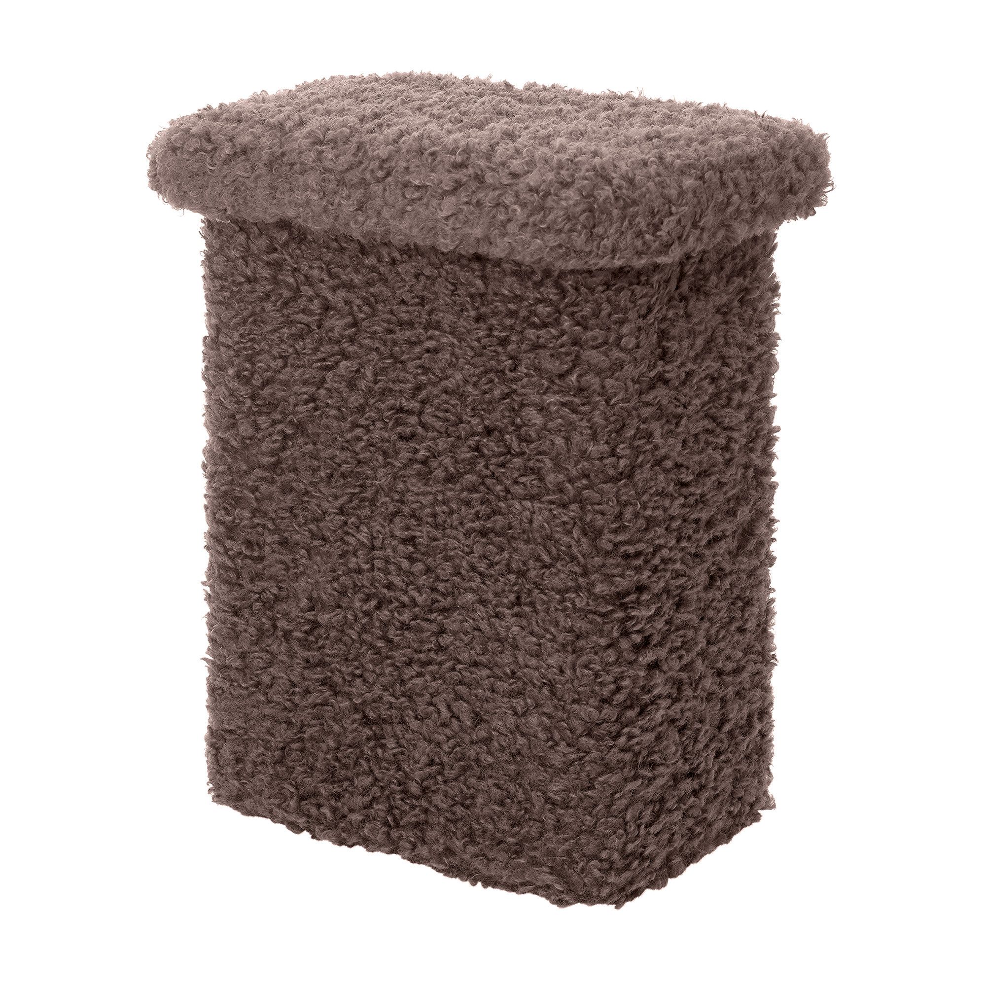 blomus Hocker -TEDDY- T-Hocker, Sitzhocker, Deko-Hocker: Modernes Design (1 St), weicher T-Hocker, Vielseitig nutzbar, Gepolstert, bodenschonend