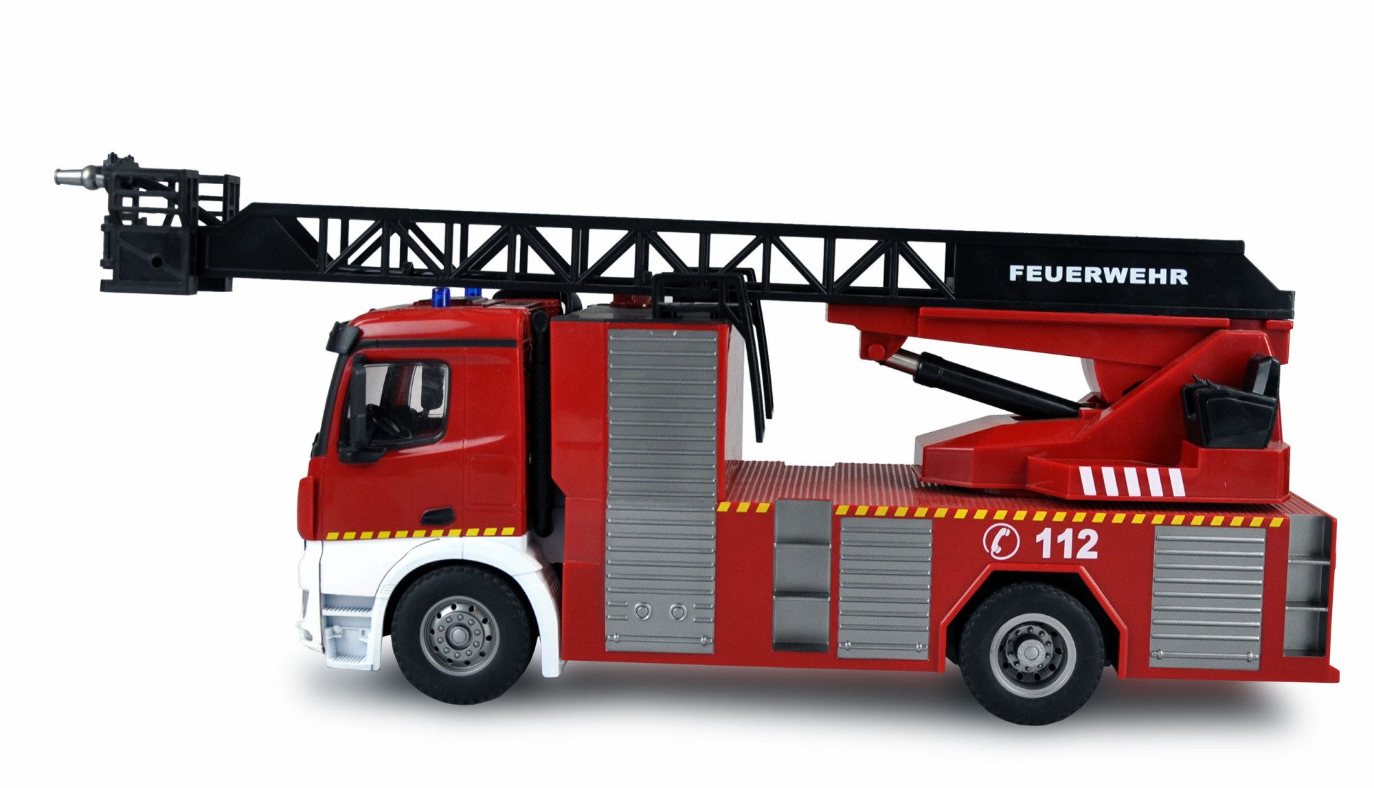 Amewi RC-Bagger Amewi RC Mercedes Benz Feuerwehr Drehleiterfahrzeug 1:18 RTR