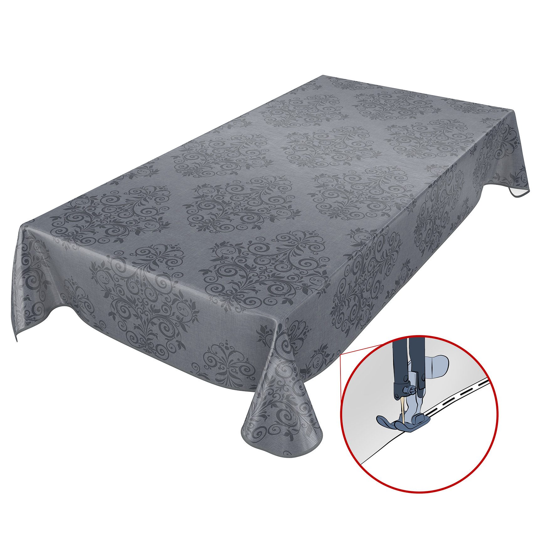 ANRO Tischdecke Wachstuch 2.0 abwaschbar (Einzelstück 1-tlg), Geprägt 140x1 günstig online kaufen