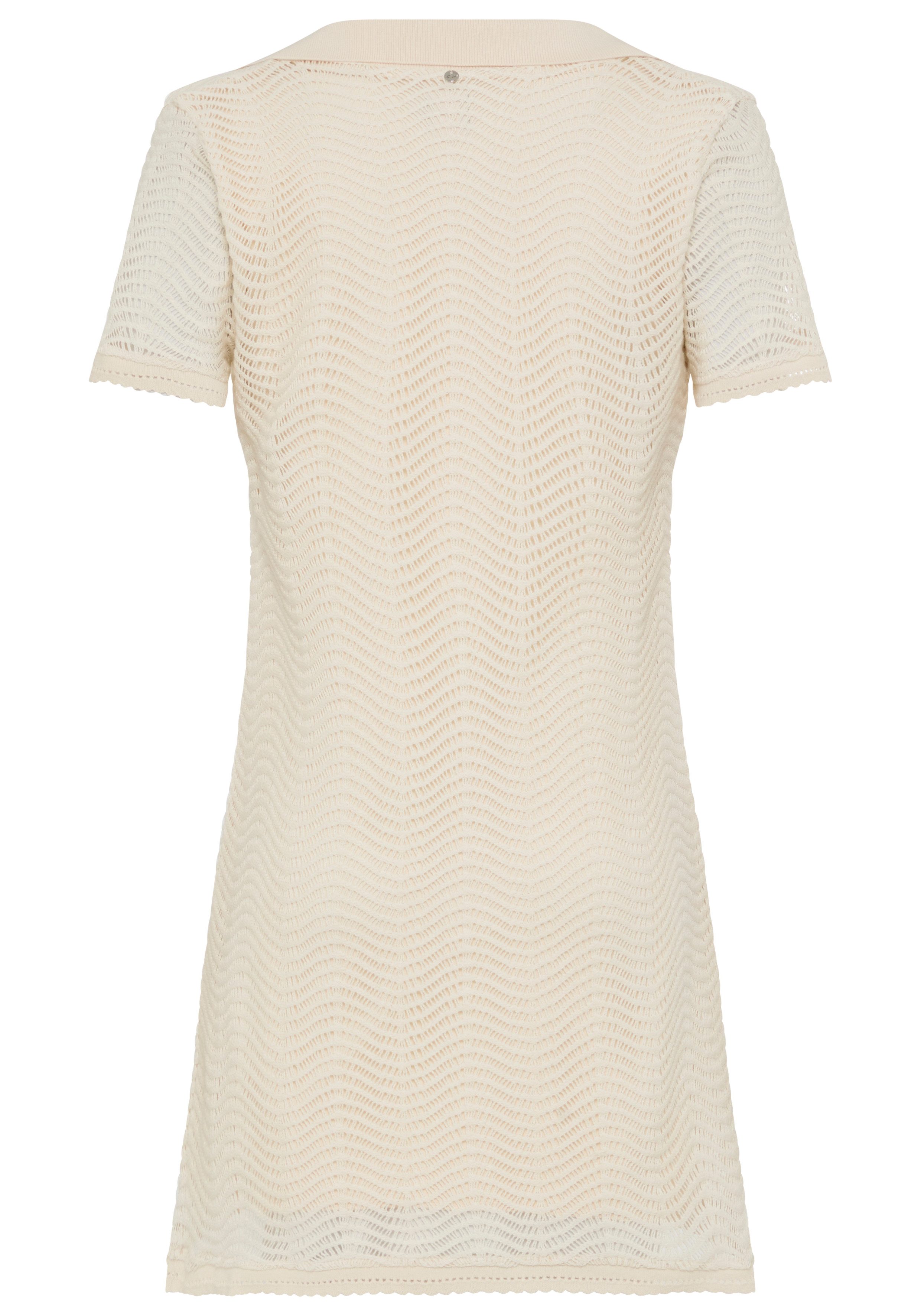 BOSS ORANGE Polokleid Eloa Premium Damenmode Häkelkleid in kniefreier Länge