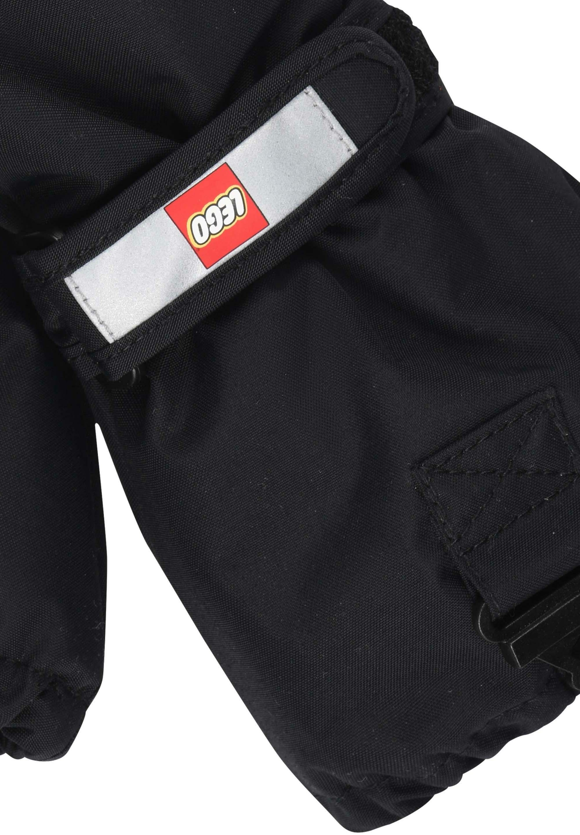 LEGO® Wear 706 und schwarz Fäustlinge Warm Wasserdicht, LWATLIN Skihandschuhe