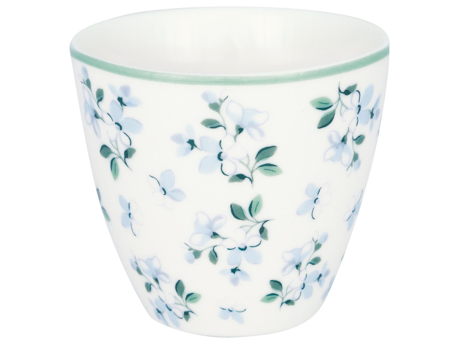 Greengate Becher Alaia Latte Cup white 0,35l, Steingut