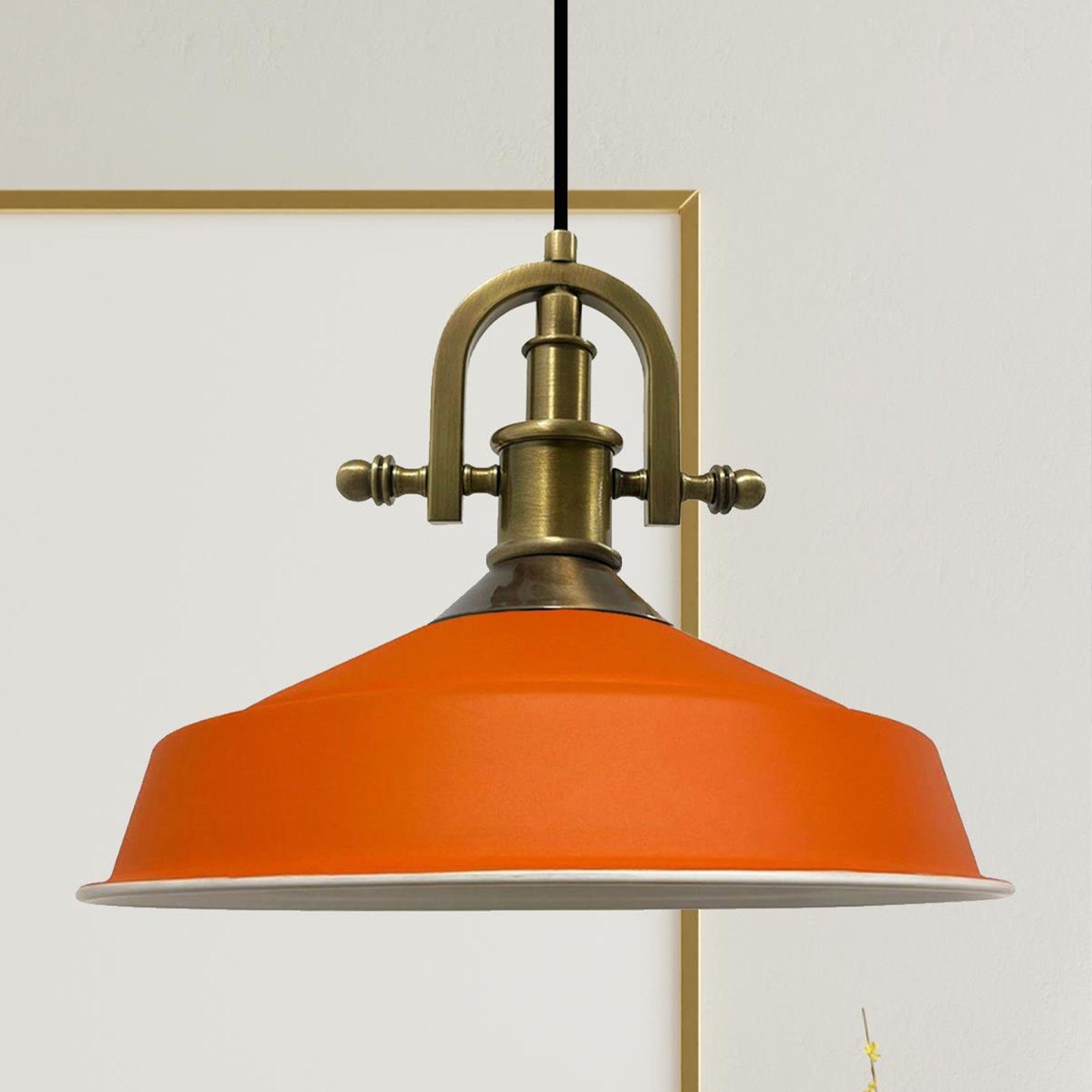 Bamyum Pendelleuchte Bamyum Pendelleuchte I Asletl-Marine l Ø41 cm E27 Metall Vintage Lampe, ohne Leuchtmittel