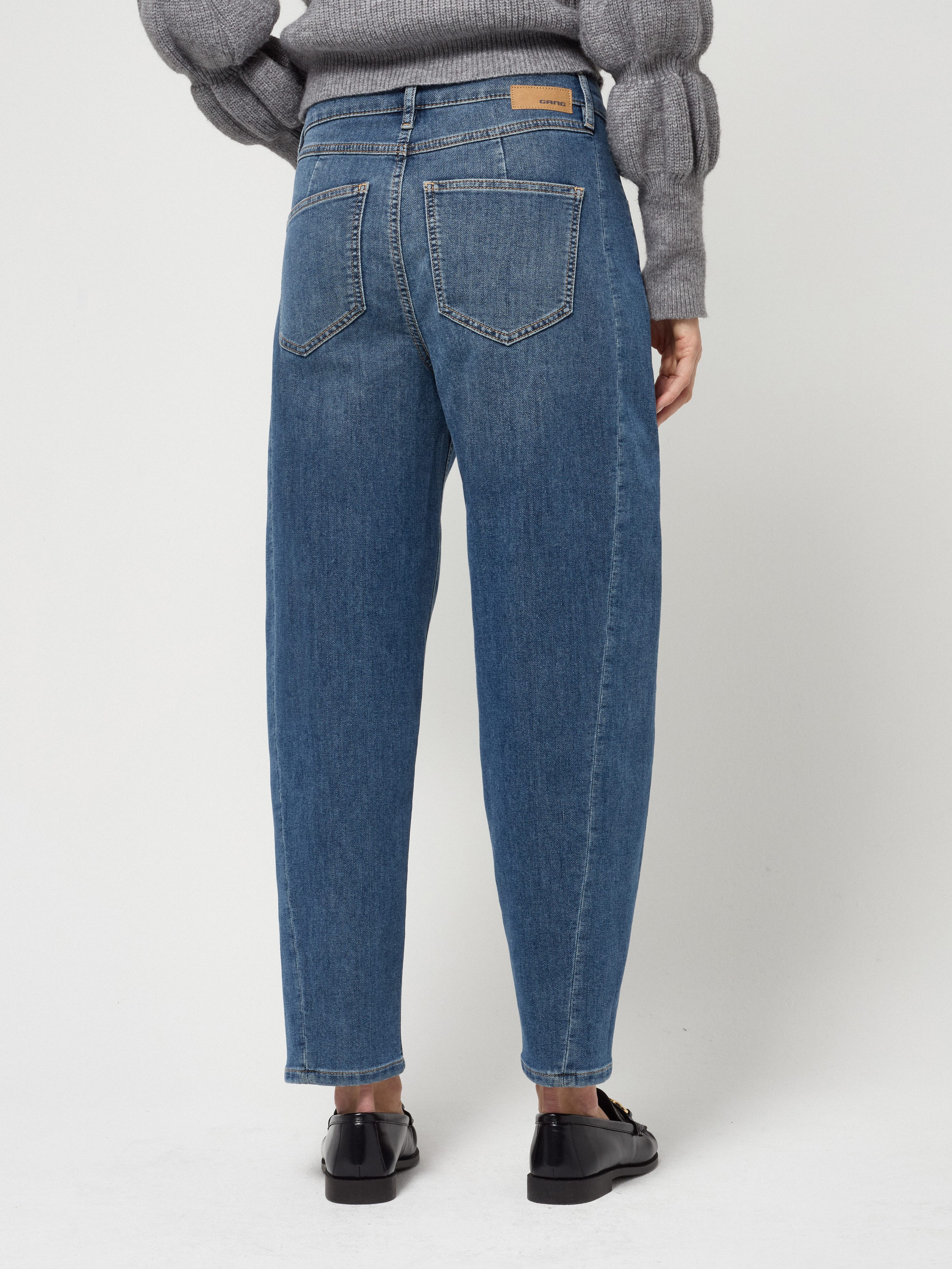 GANG 5-Pocket-Jeans 94BLAKE mit eingesetztem Seitenstreifen, cropped