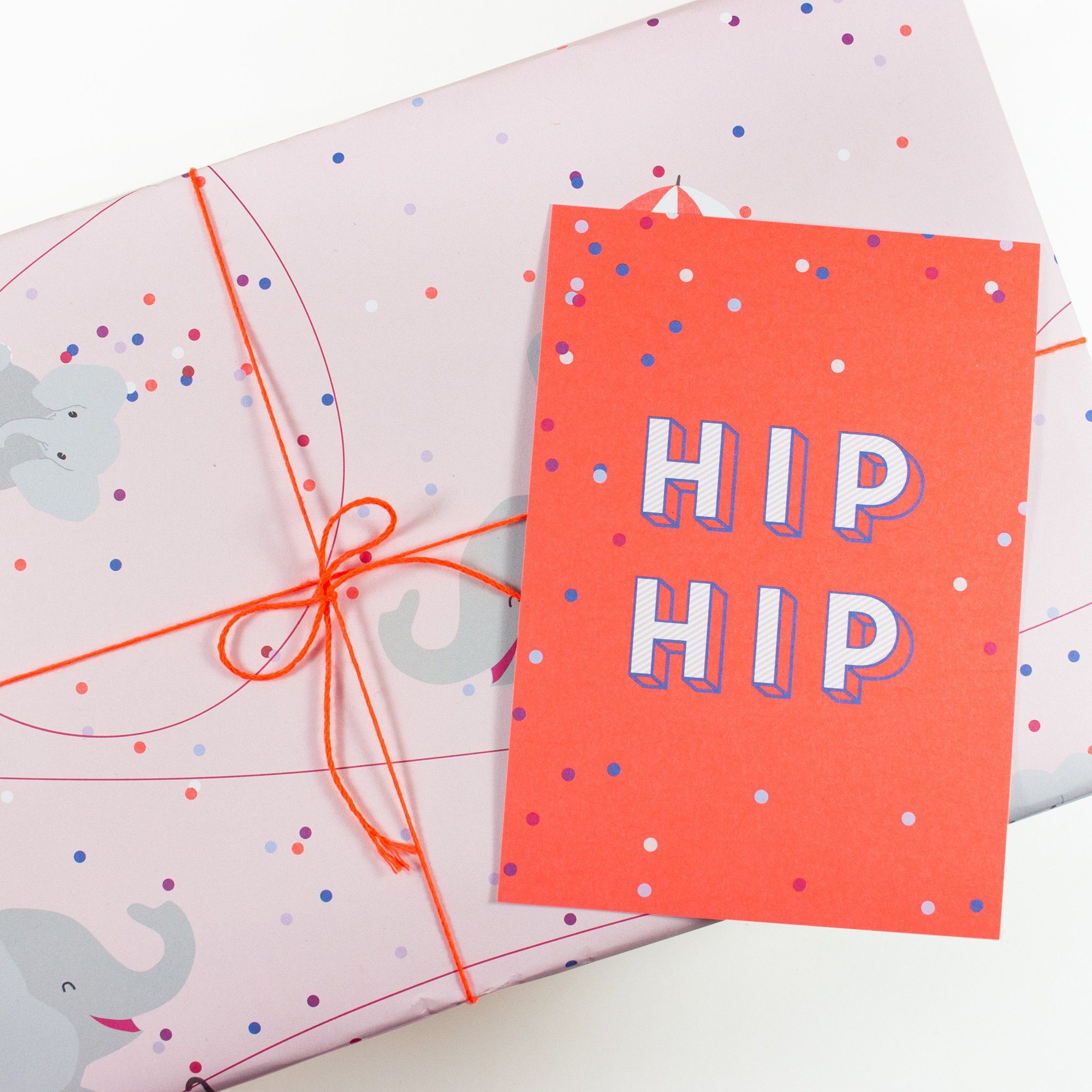 Hip Hip, Hummingbird 100% & Recyclingpapier Postkarte Postkarte Bow