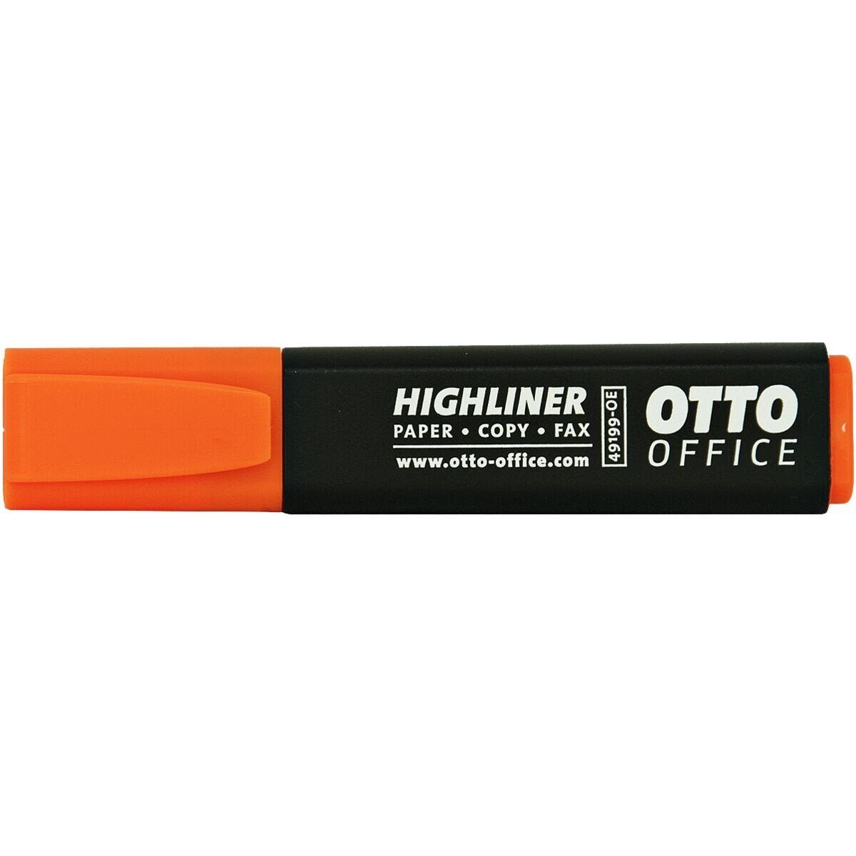 Office orange mit Kappe Highliner, (1-tlg), Office Marker Otto Textmarker
