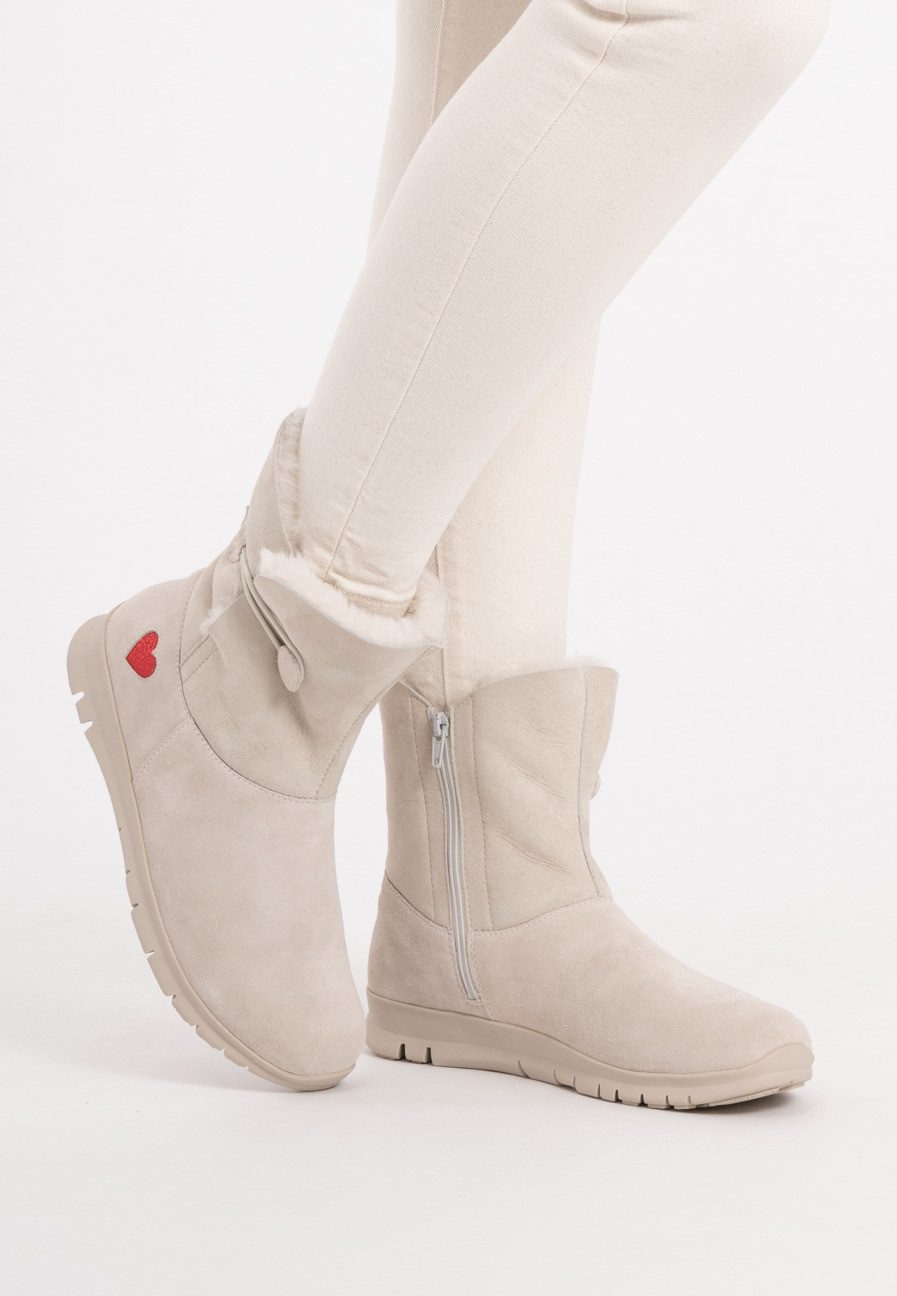 vitaform Damen Stiefeletten Veloursleder & Doubleface Stiefelette