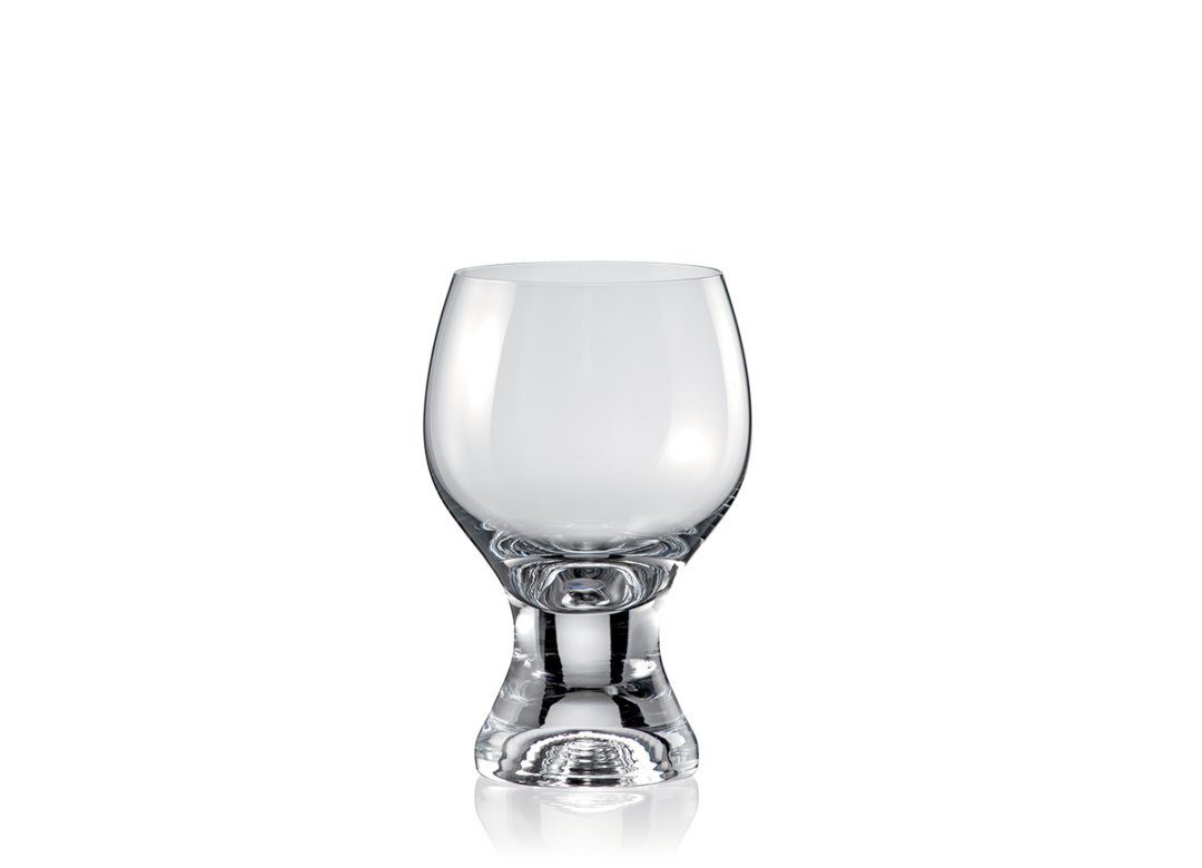 Crystalex Weißweinglas Gina klar 230 ml 6er Set, 6-tlg., Kristallglas, Kristallglas, dicker Fuß