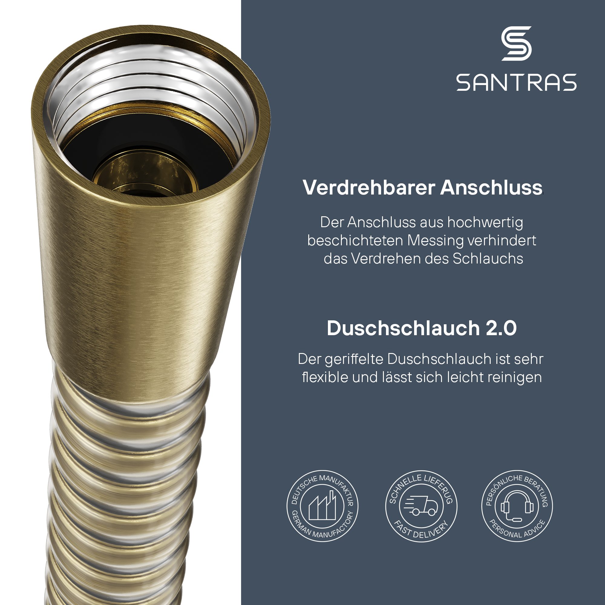 Santras Brauseschlauch Duschschlauch Chromo-Flex günstig online kaufen