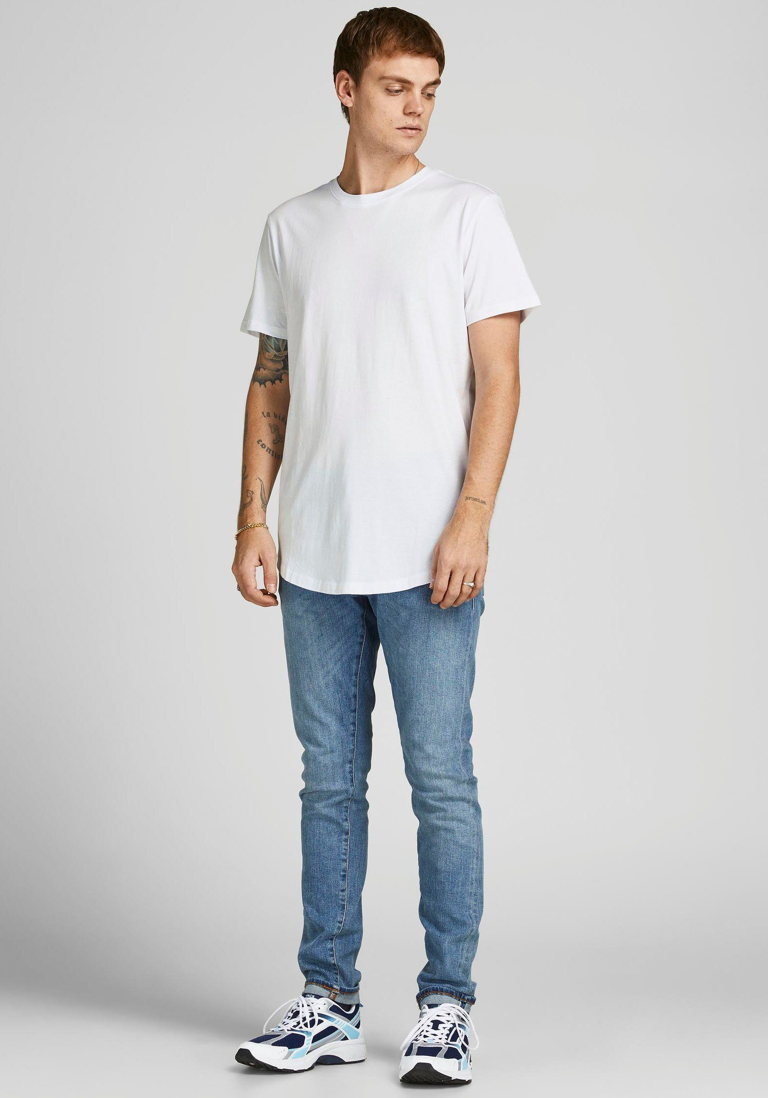 Jack & Jones Rundhalsshirt JJENOA TEE SS CREW NECK 7PK MP NOOS (Packung, 7-tlg)