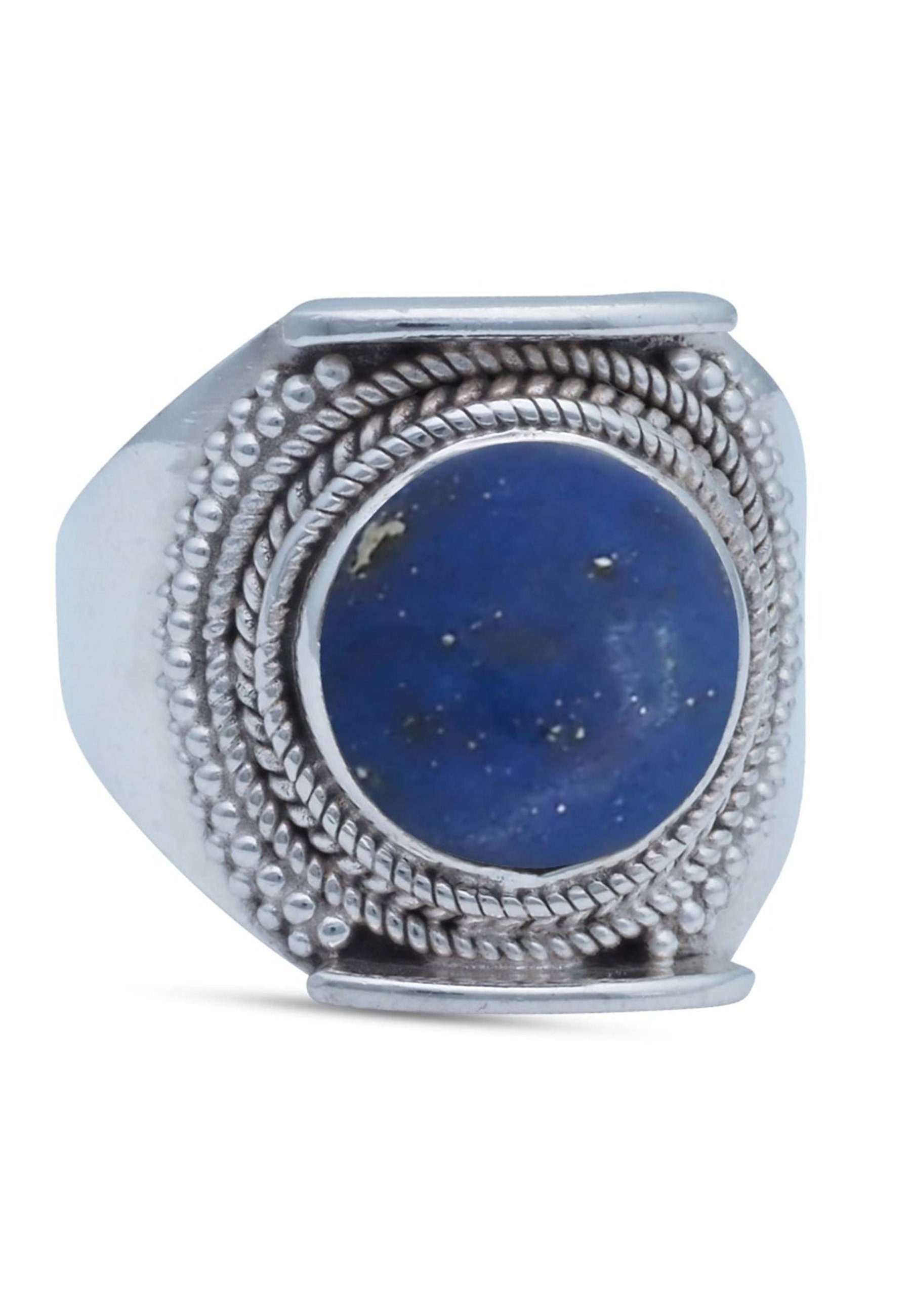 mantraroma Silberring 925er Lapis Silber Lazuli mit