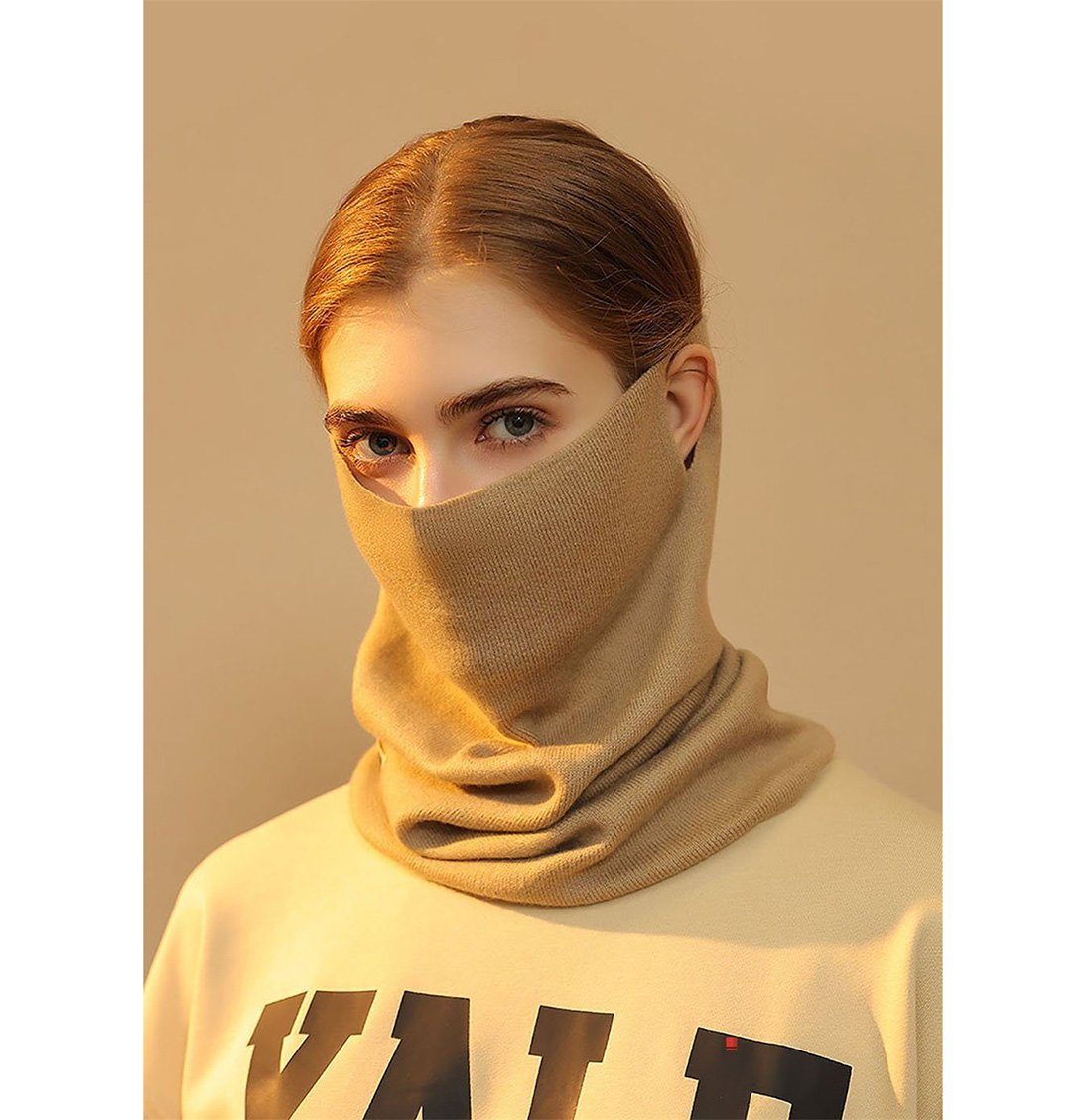 DAYUT Modeschal Hut Schal Maske kalte hängenden (1-St) Schal Ohr, warm Funktion all-in-one