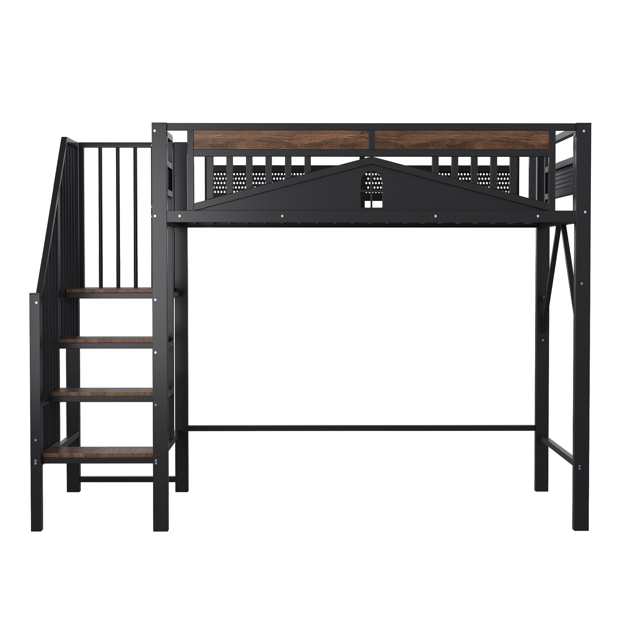 KLAM HOME Hochbett Metall-Hochbett 90 x günstig online kaufen