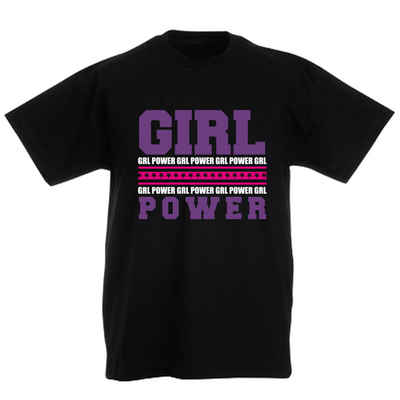 G-graphics T-Shirt Girl power Kinder T-Shirt, mit Spruch / Sprüche / Print / Aufdruck