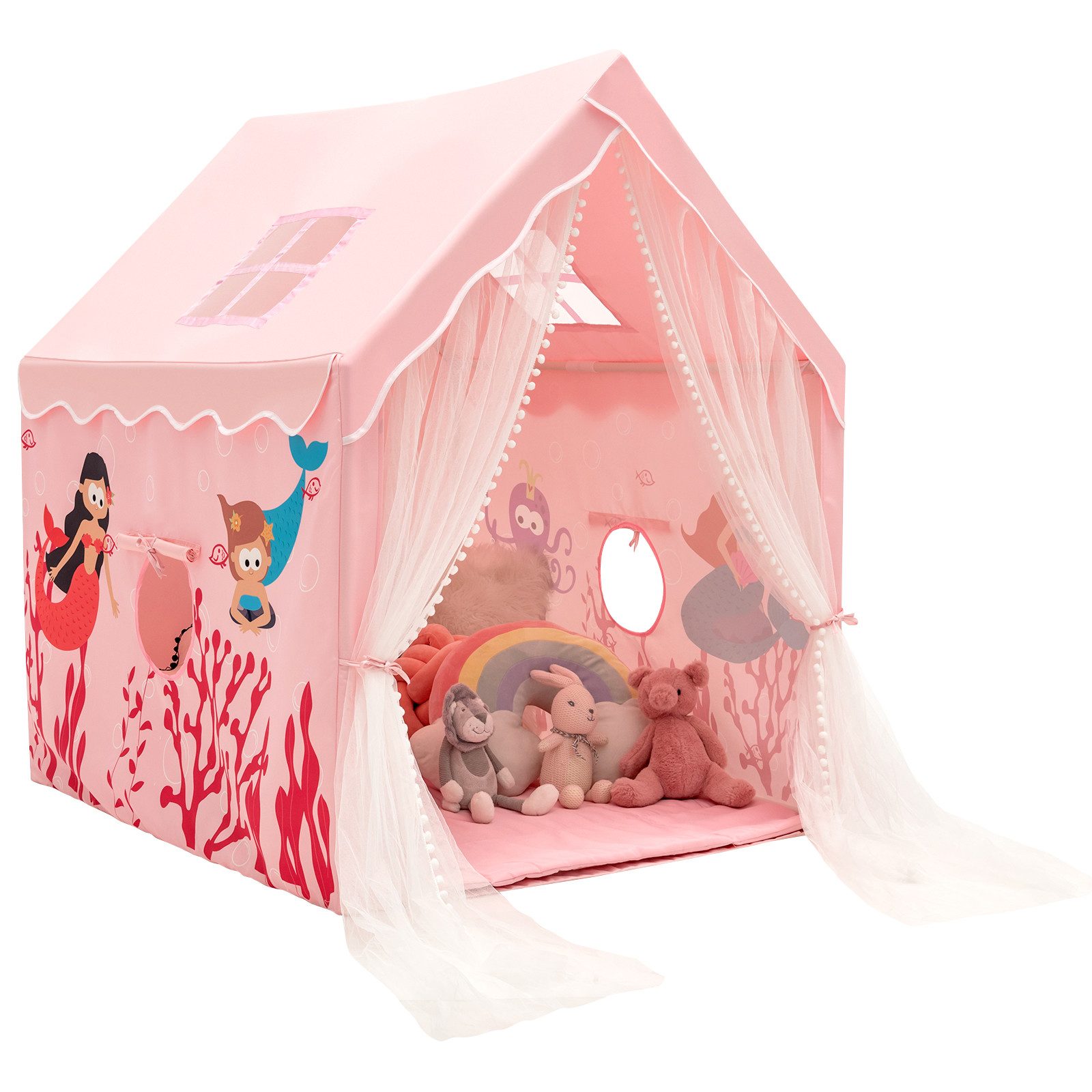 COSTWAY Spielzelt Kinderzelt, Spielhaus 121 x 105 x 137 cm günstig online kaufen