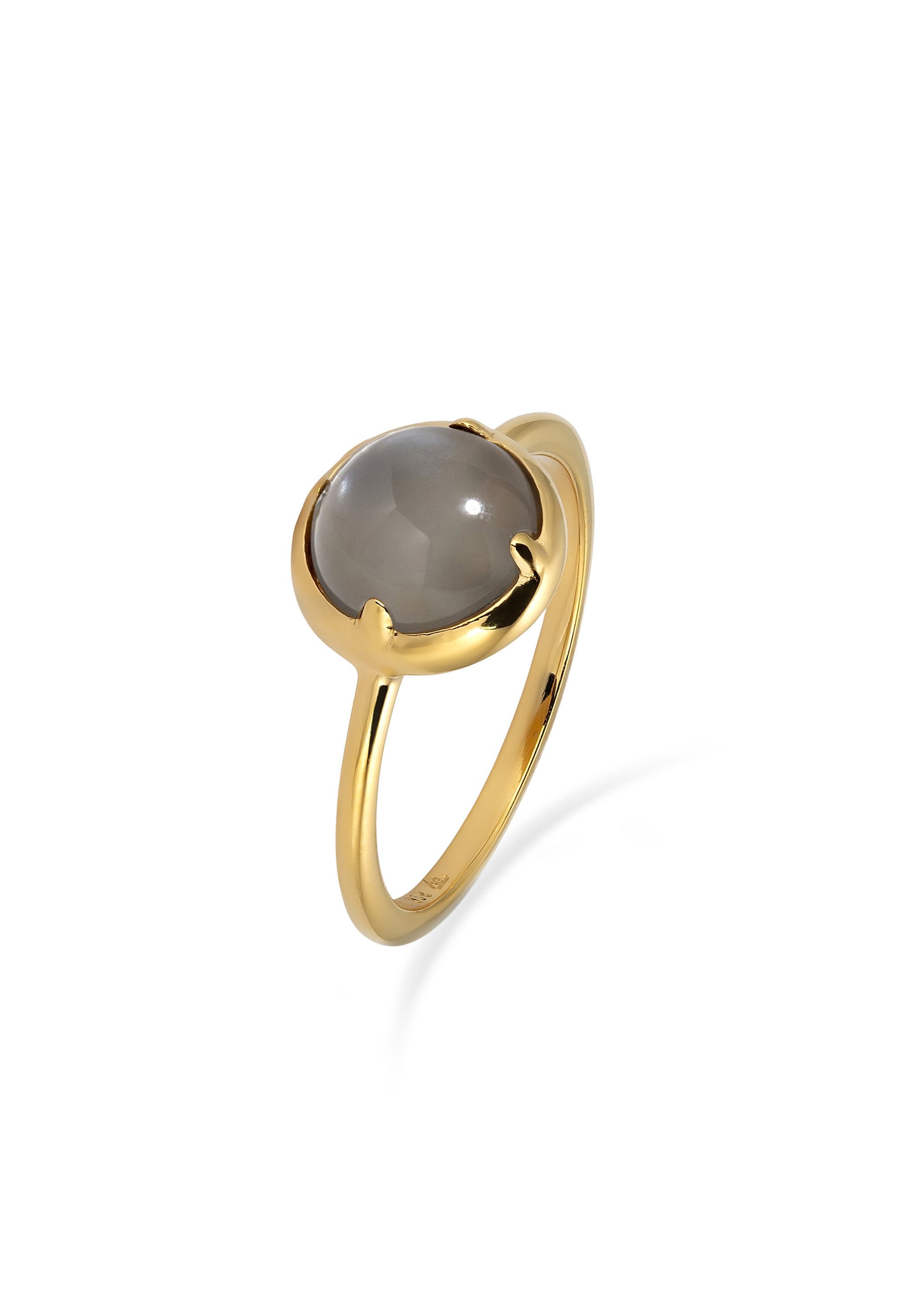 Fingerring Instants of Balance Grauer Mondstein 925 Sterling Silber