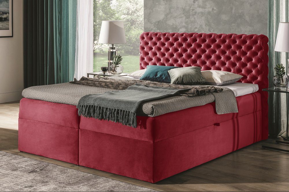 99rooms Boxspringbett Angelo (Schlafzimmerbett, Bett), gepolstert günstig online kaufen