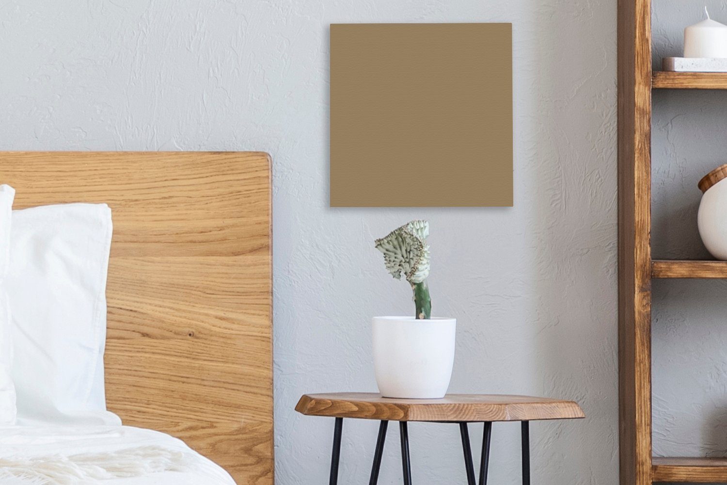 bunt Beige Palette - Wohnzimmer OneMillionCanvasses® (1 Leinwand für Bilder - Innenbereich, St), Schlafzimmer Leinwandbild