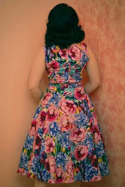 Hearts & Roses London A-Linien-Kleid Elsa Floral Swing Dress Rockabella Vintage Retro