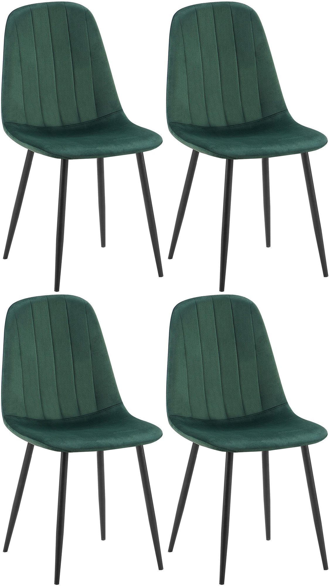 CLP Esszimmerstuhl Baxter (4er Set), gesteppter günstig online kaufen