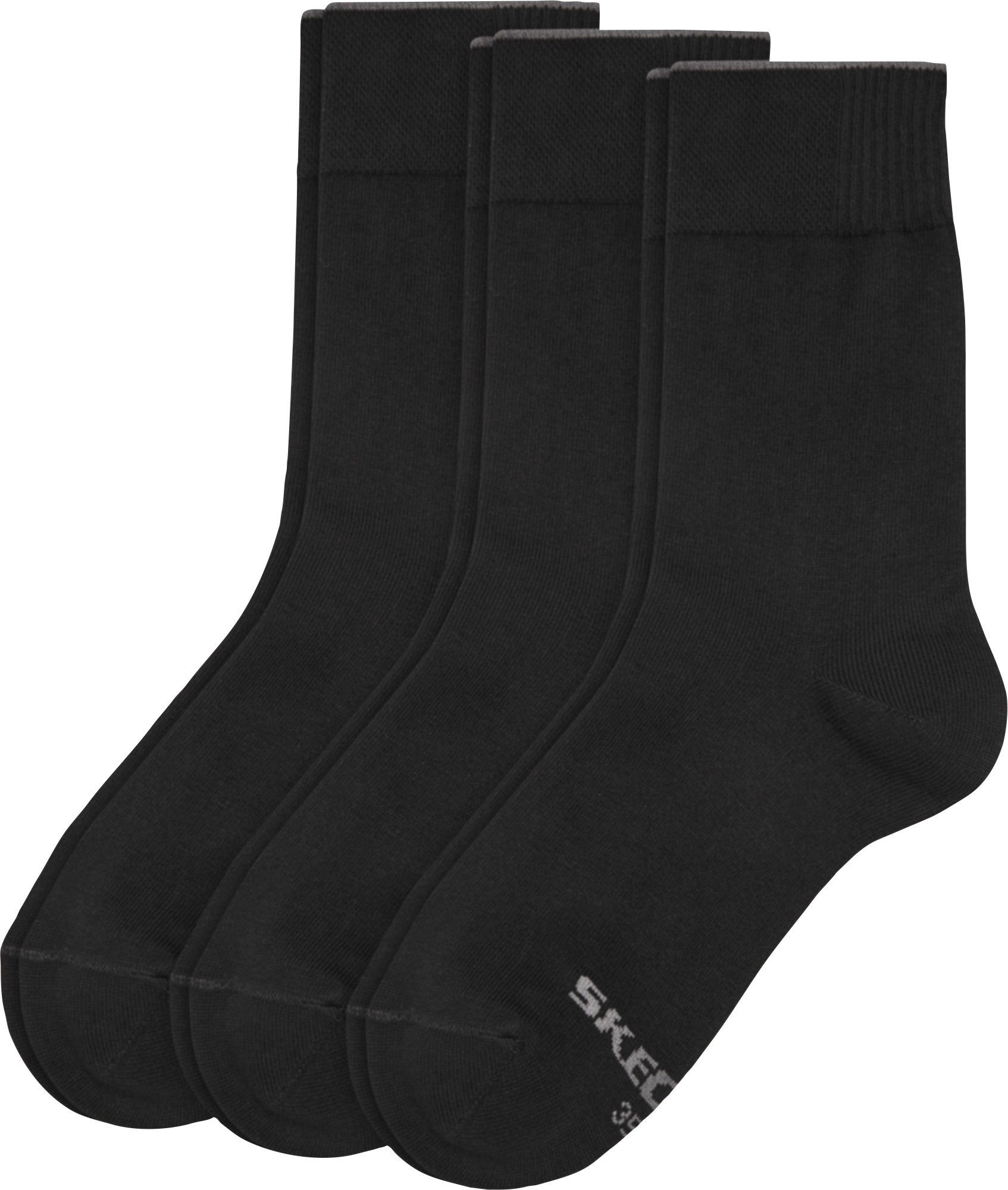 Skechers Socken Damen-Socken 3 Paar Uni, Material: 78% Baumwolle , 20%  Polyamid , 2% Elasthan