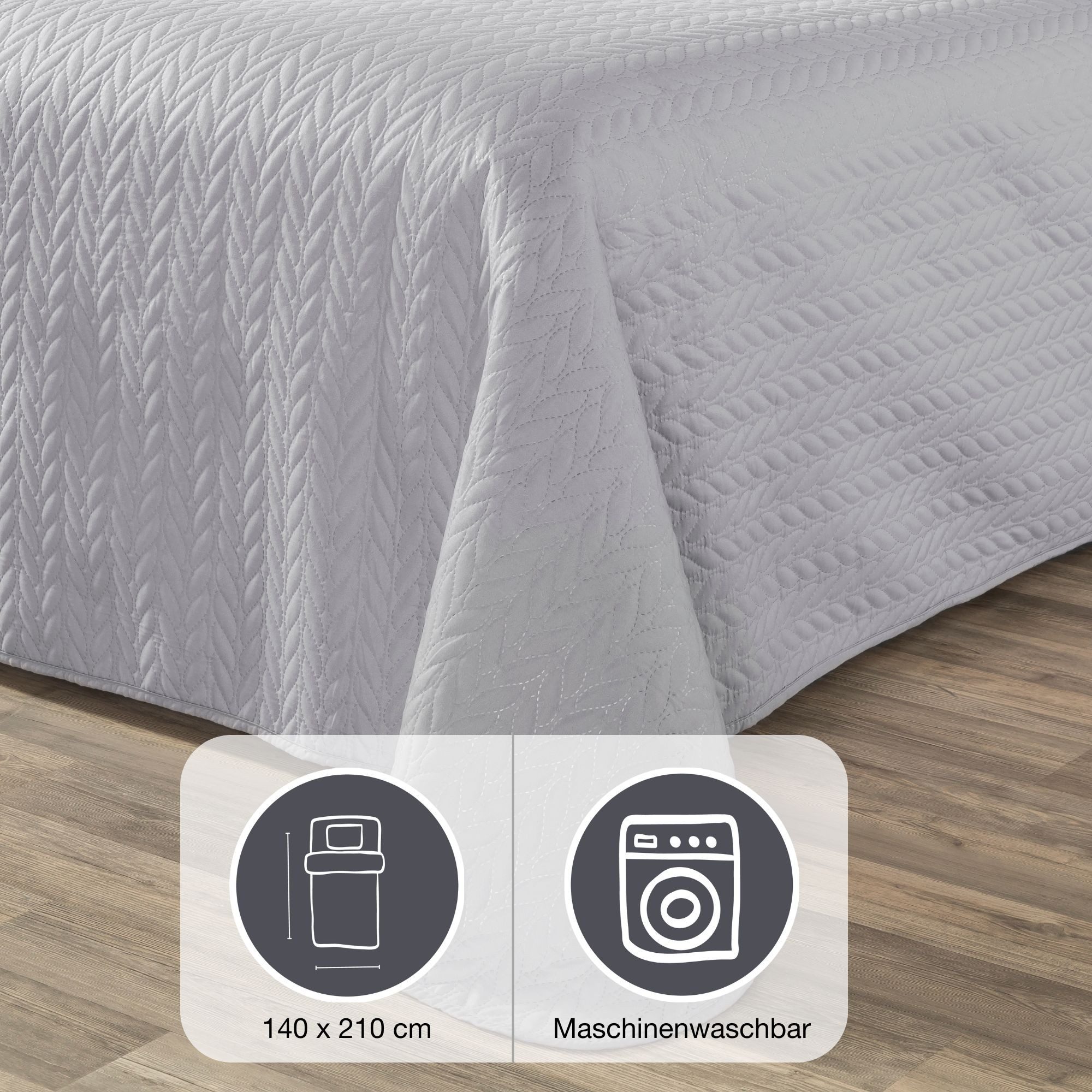 IBENA Tagesdecke Sonio, Tagesdecke mit Steppung in diversen Designs, als Überwurf geeignet