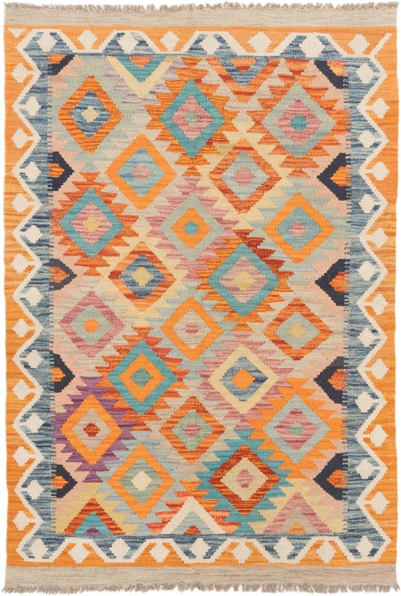 Orientteppich Kelim Afghan 103x154 Handgewebter 3 Trading, rechteckig, Nain mm Orientteppich, Höhe
